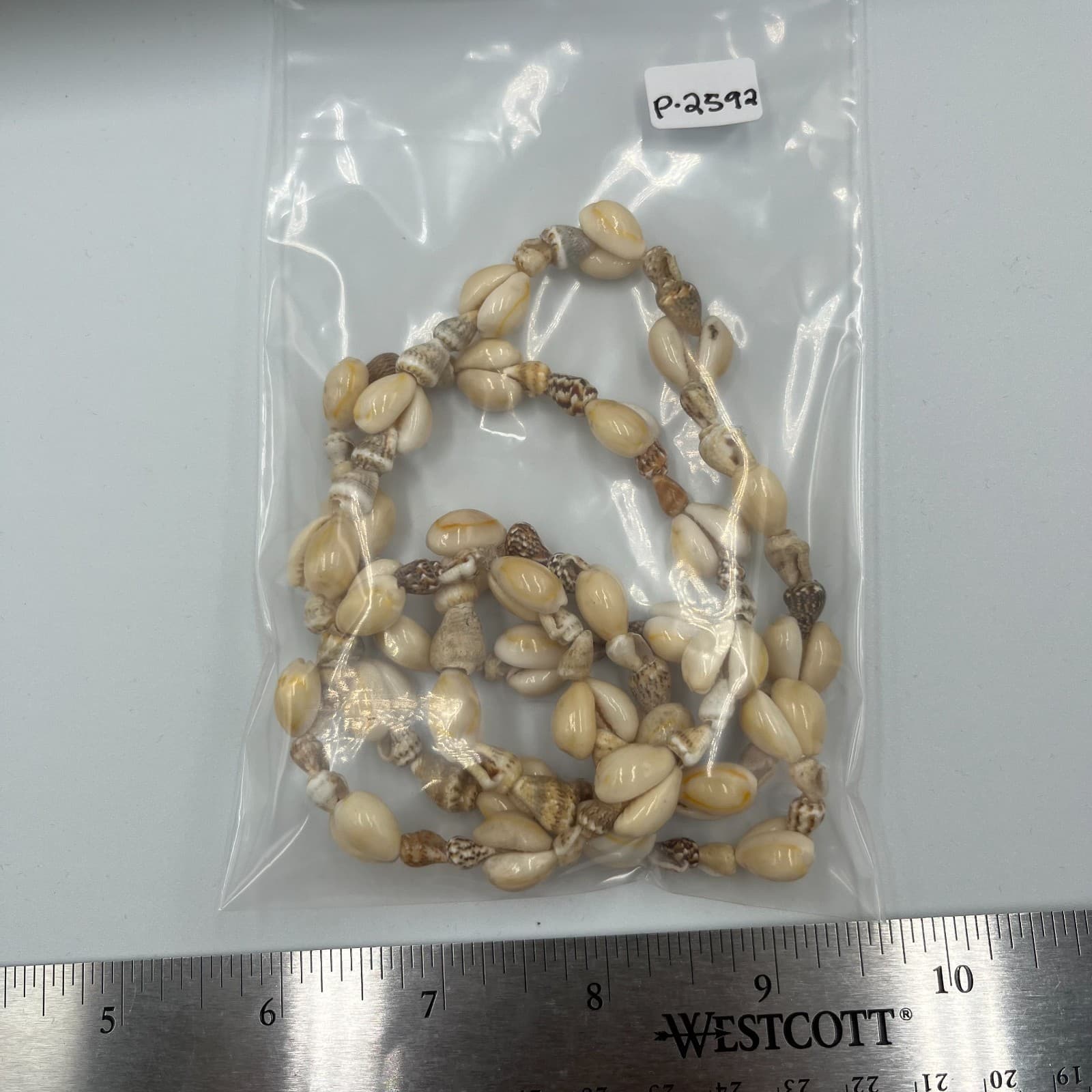 Vintage Silver Tone Faux Pearl & Clear Crystal Station Necklace Long 36" Beaded - Thumbnail 7