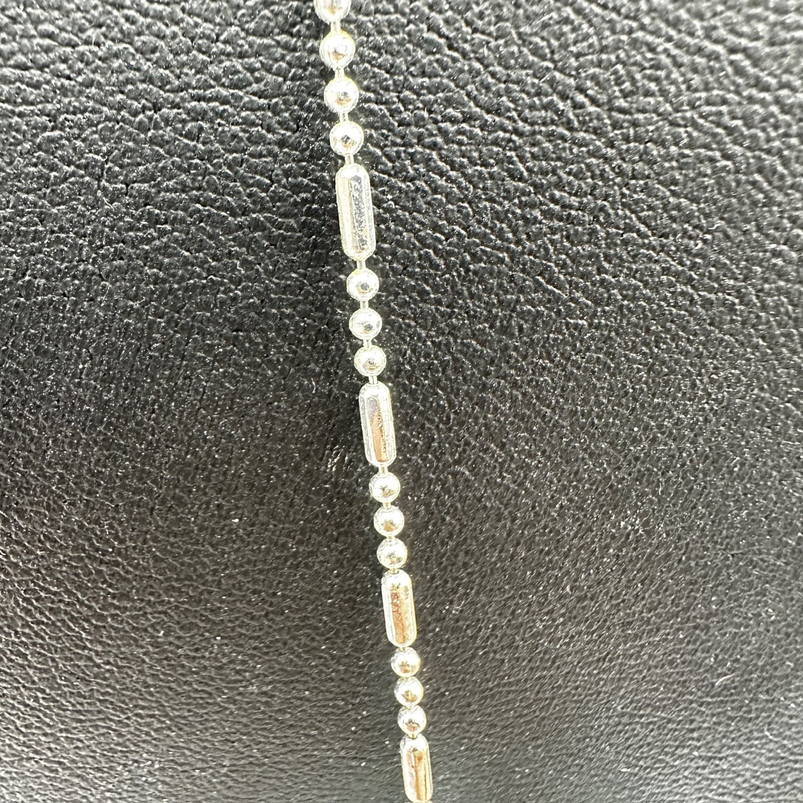 Vintage Flower Pendant Necklace Blue Glass Pave Silver - Thumbnail 5