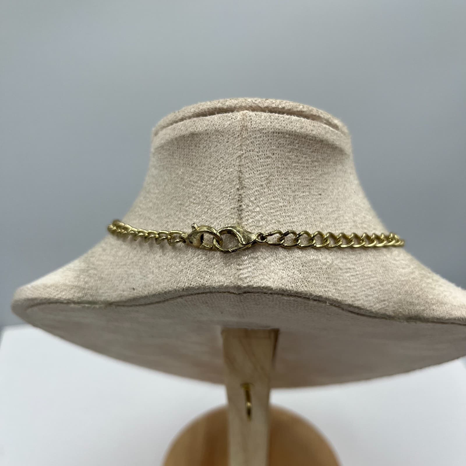 Vintage Silver Tone Interlocking Circles Rings Pendant Necklace 18" Statement - Thumbnail 6