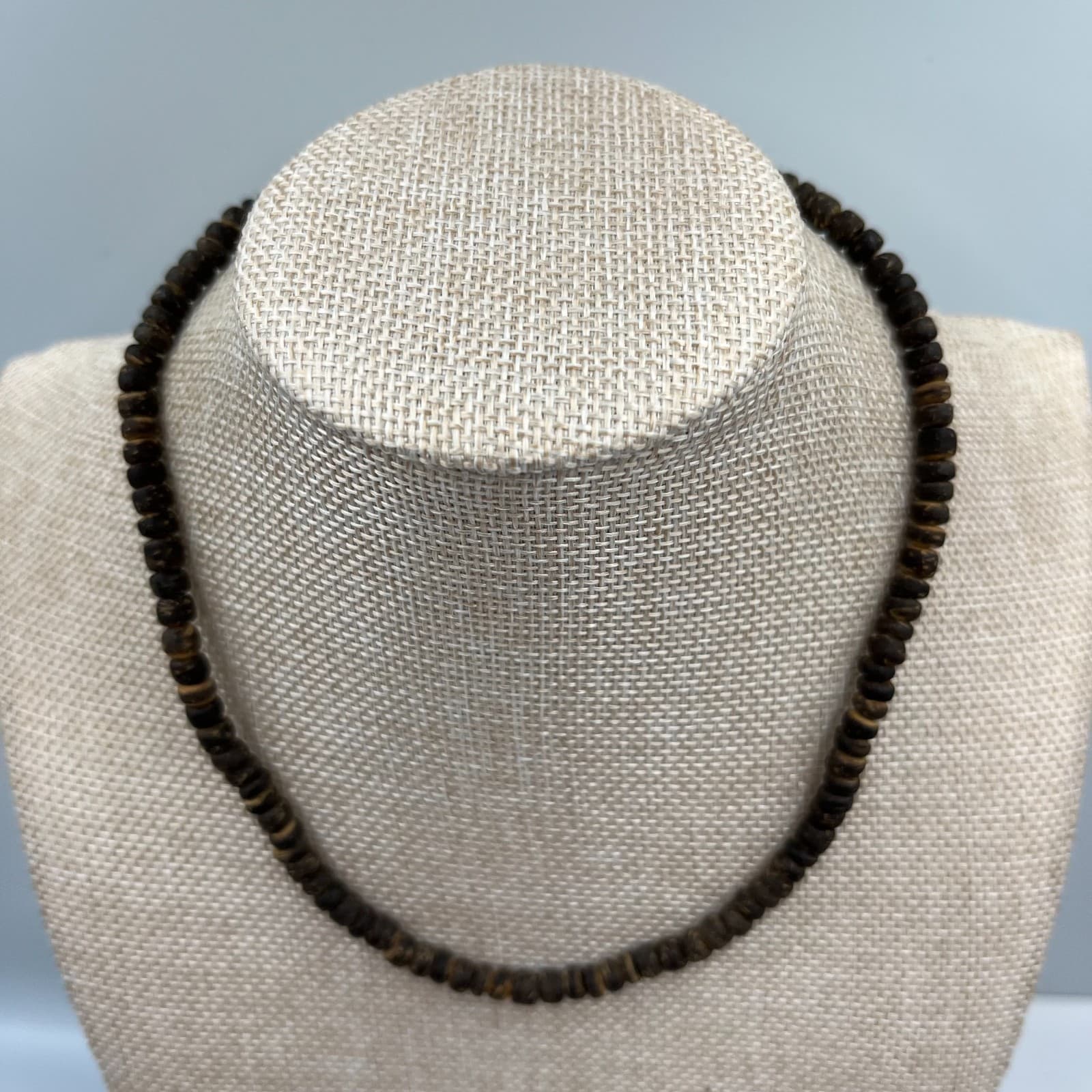 Vintage African Style Brass Black Glass Bead Necklace Ethnic Tribal Boho Jewelry - Thumbnail 6
