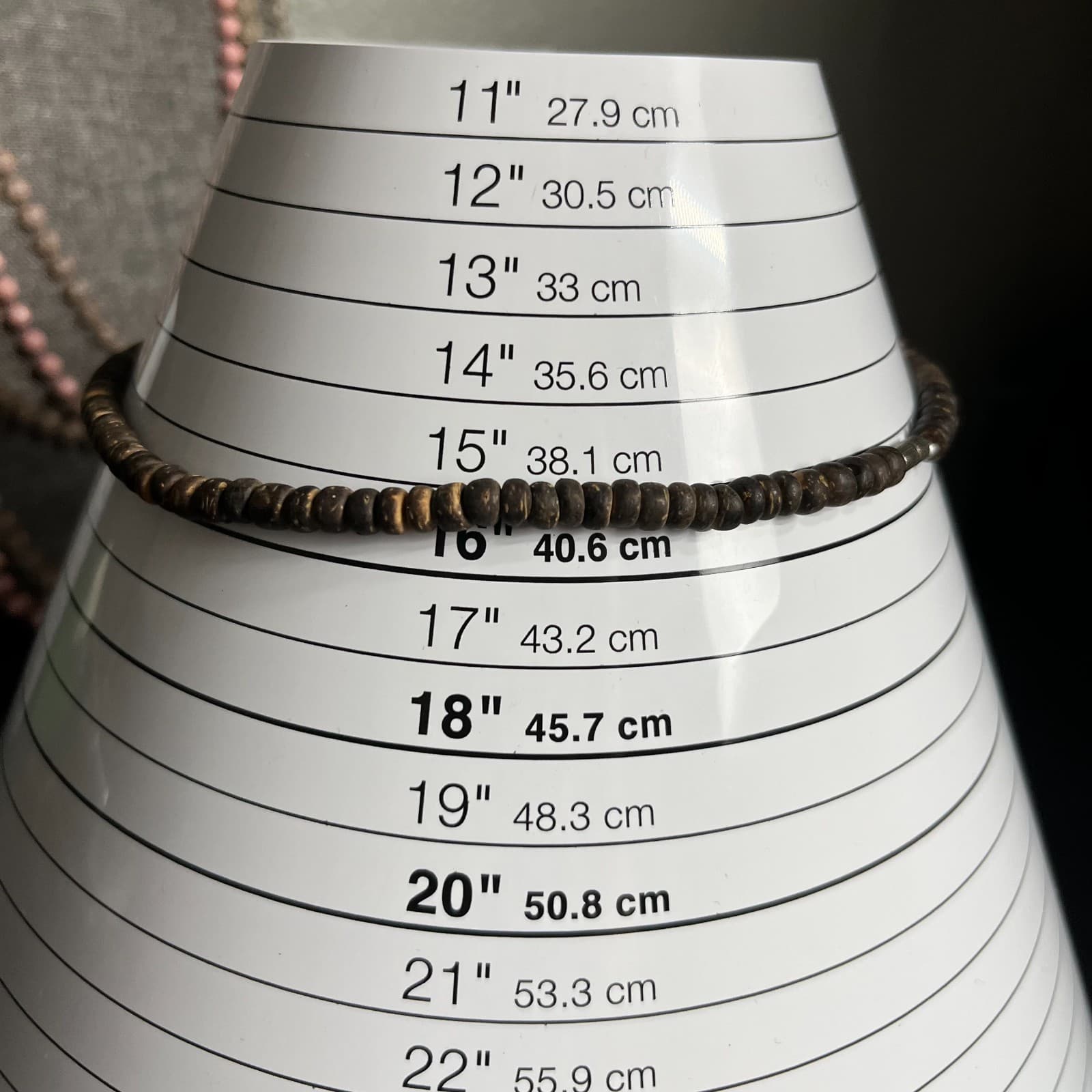 Vintage African Style Brass Black Glass Bead Necklace Ethnic Tribal Boho Jewelry - Thumbnail 9