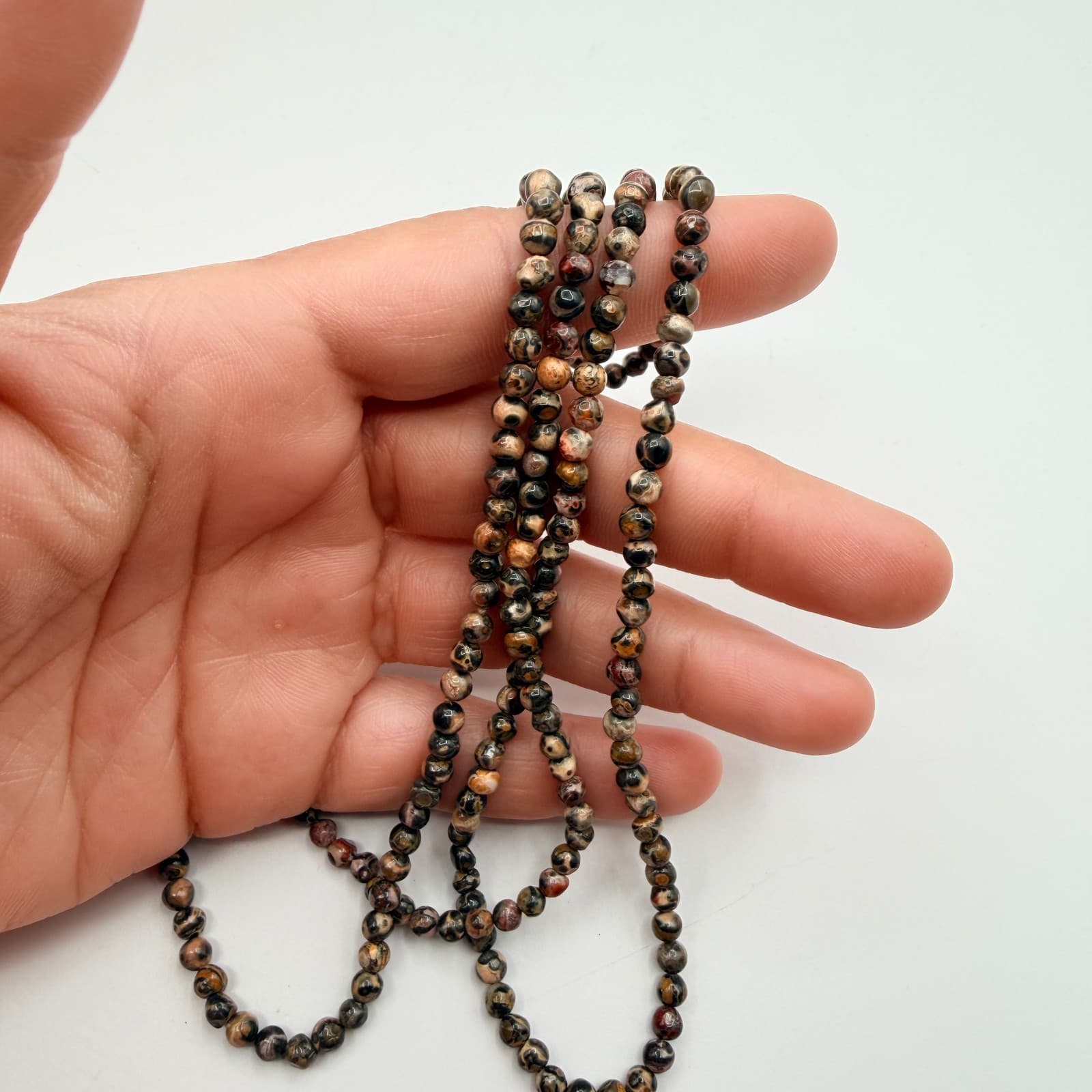 Vintage Y2K Double Strand Beaded Necklace Women's Classic Fashion Jewelry - Thumbnail 8