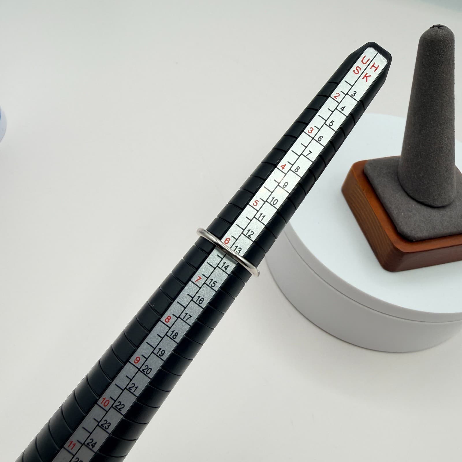 Vintage 80s 90s Round Cut Blue Starburst Halo Ring Silver Tone Retro Chunky - Thumbnail 10