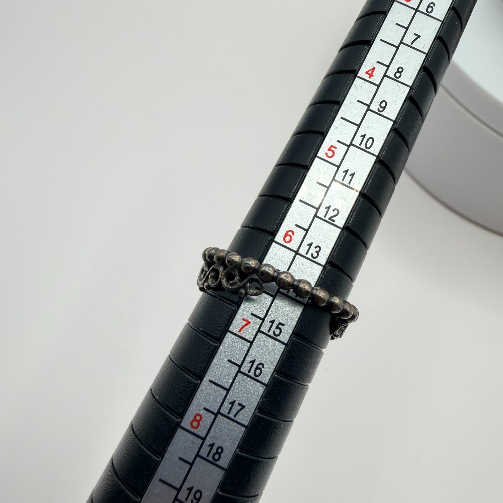 Vintage 80s Princess Tiara Crown Ring Silver Tone Clear Cubic Zirconia Jewelry - Thumbnail 9