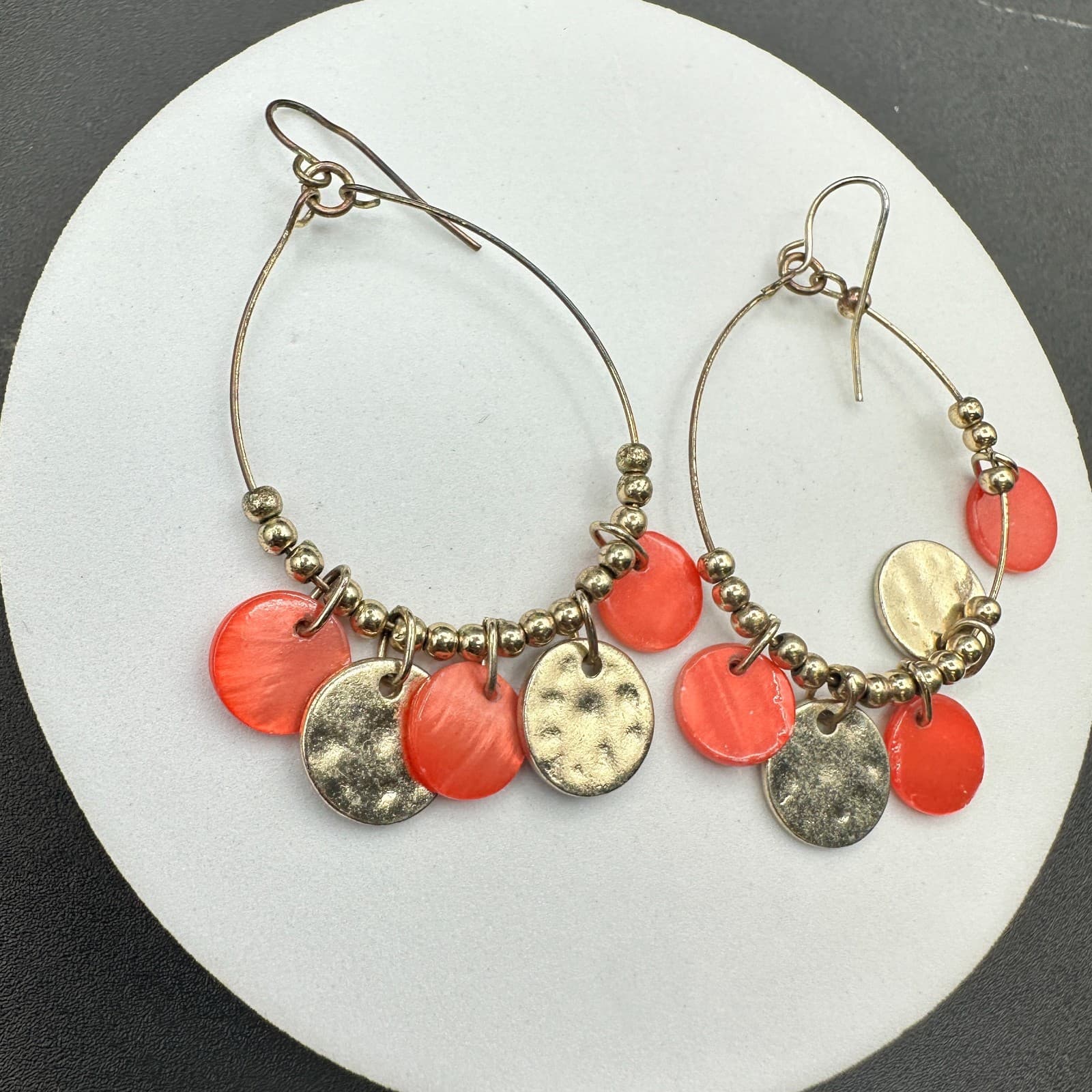 Vintage Womens Multi Arabic Coins Middle Eastern Earrings - Thumbnail 8