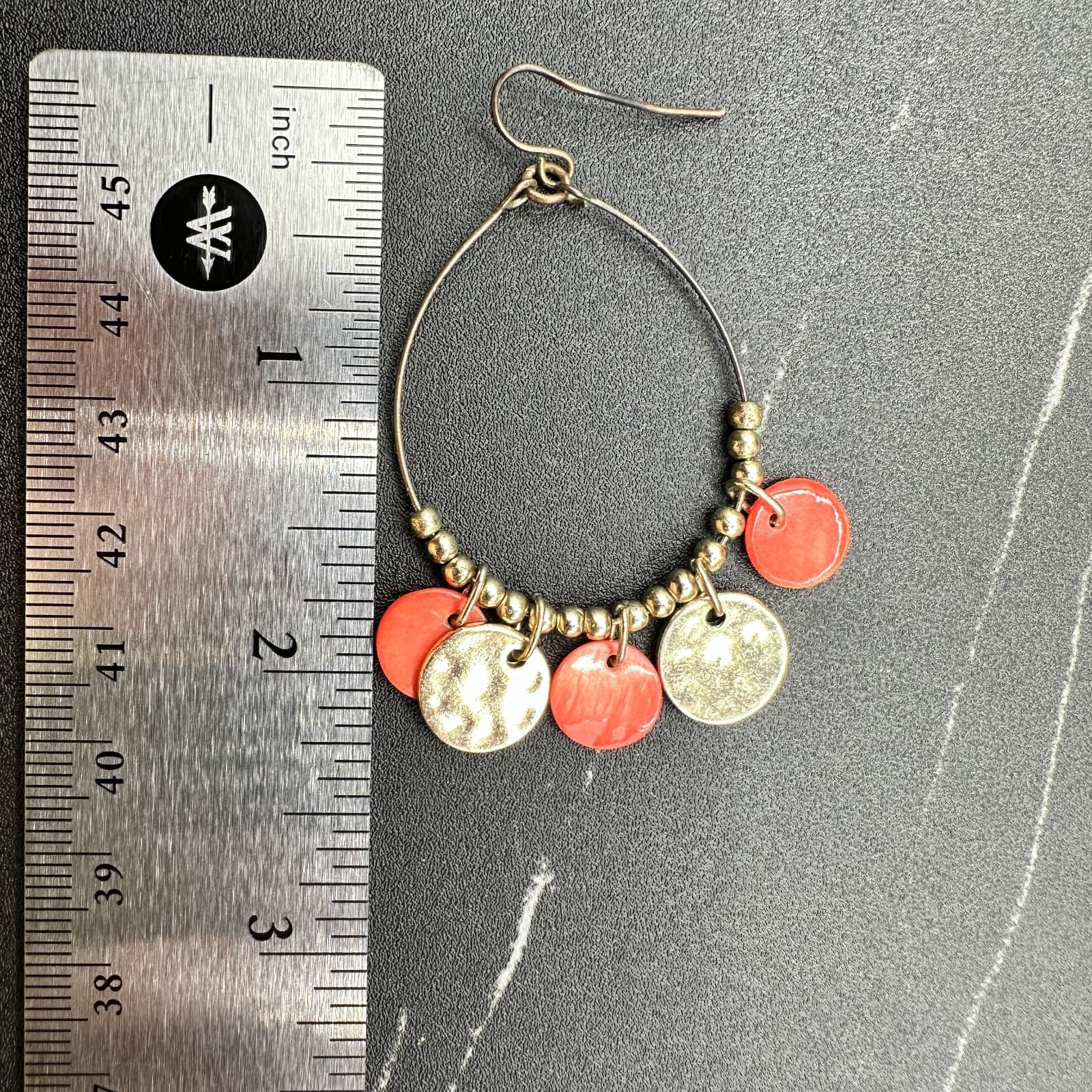 Vintage Womens Multi Arabic Coins Middle Eastern Earrings - Thumbnail 11