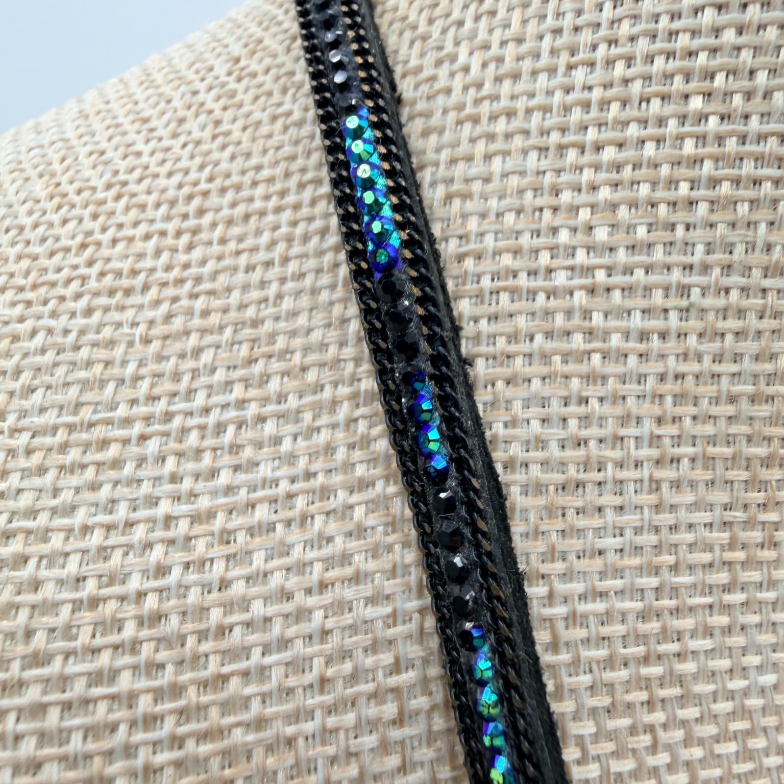 Vintage Y2K Beaded Black Cord Necklace Boho Women's Classic Fashion Jewelry - Thumbnail 6