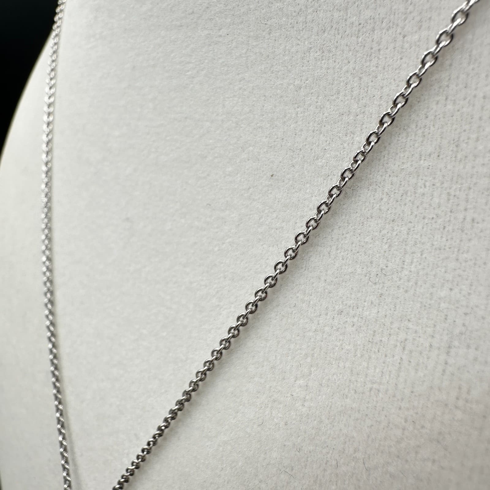 Vintage 18K Gold Plated Journey Style Curved Rhinestone Pendant Necklace S Shape - Thumbnail 5