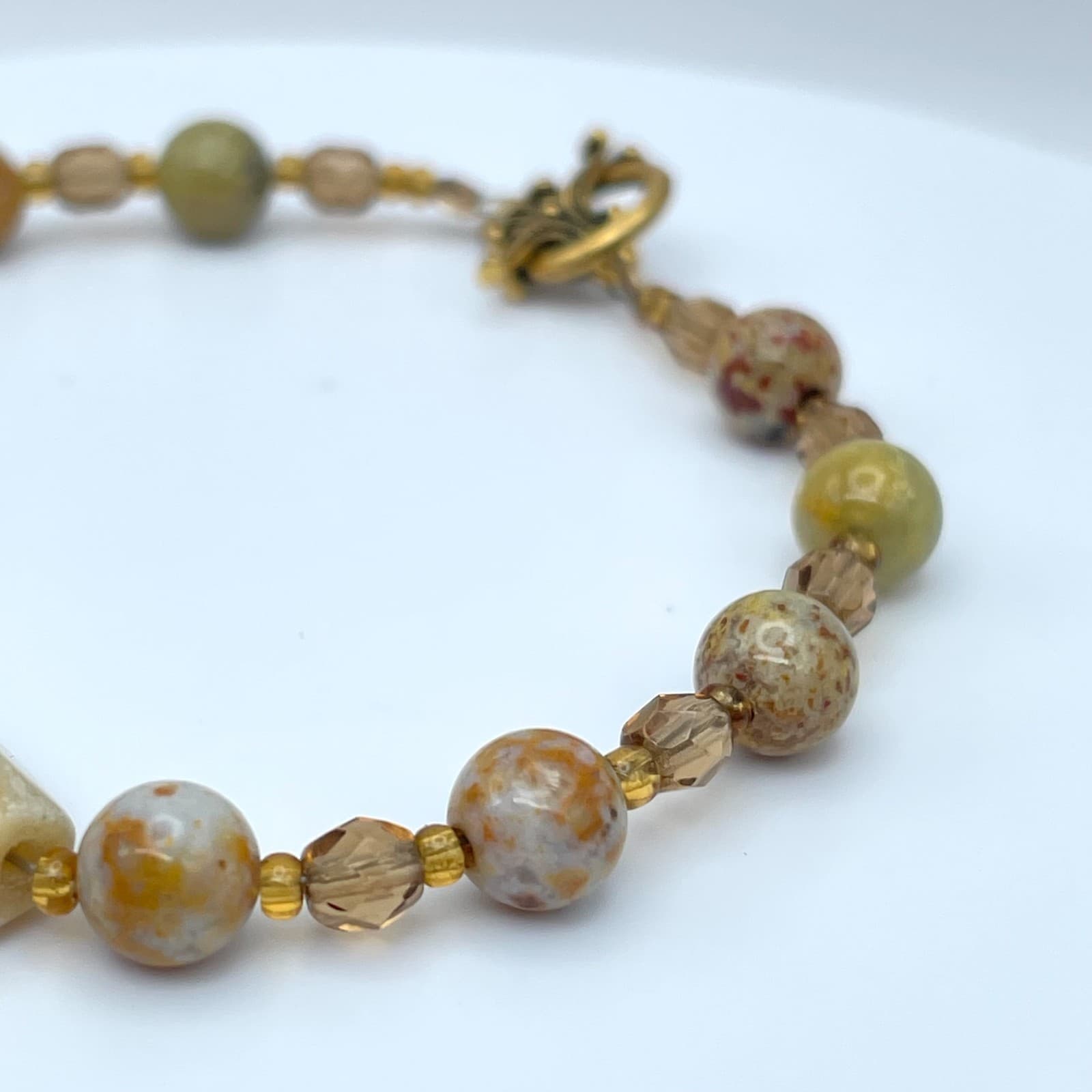 Vintage 90s Beaded Bracelet Statement Boho Women's Classic Fashion Jewelry - Thumbnail 4