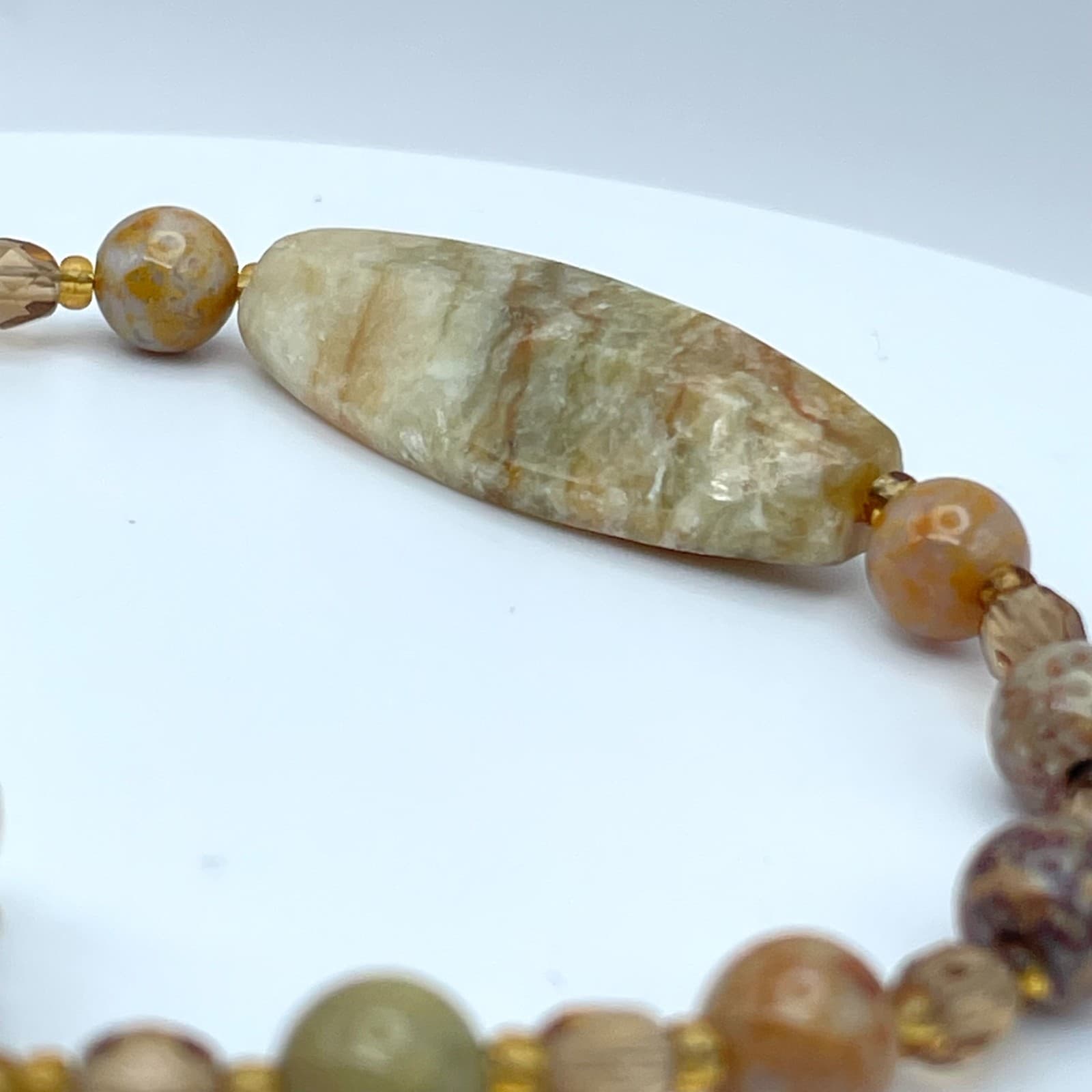 Vintage 90s Beaded Bracelet Statement Boho Women's Classic Fashion Jewelry - Thumbnail 6