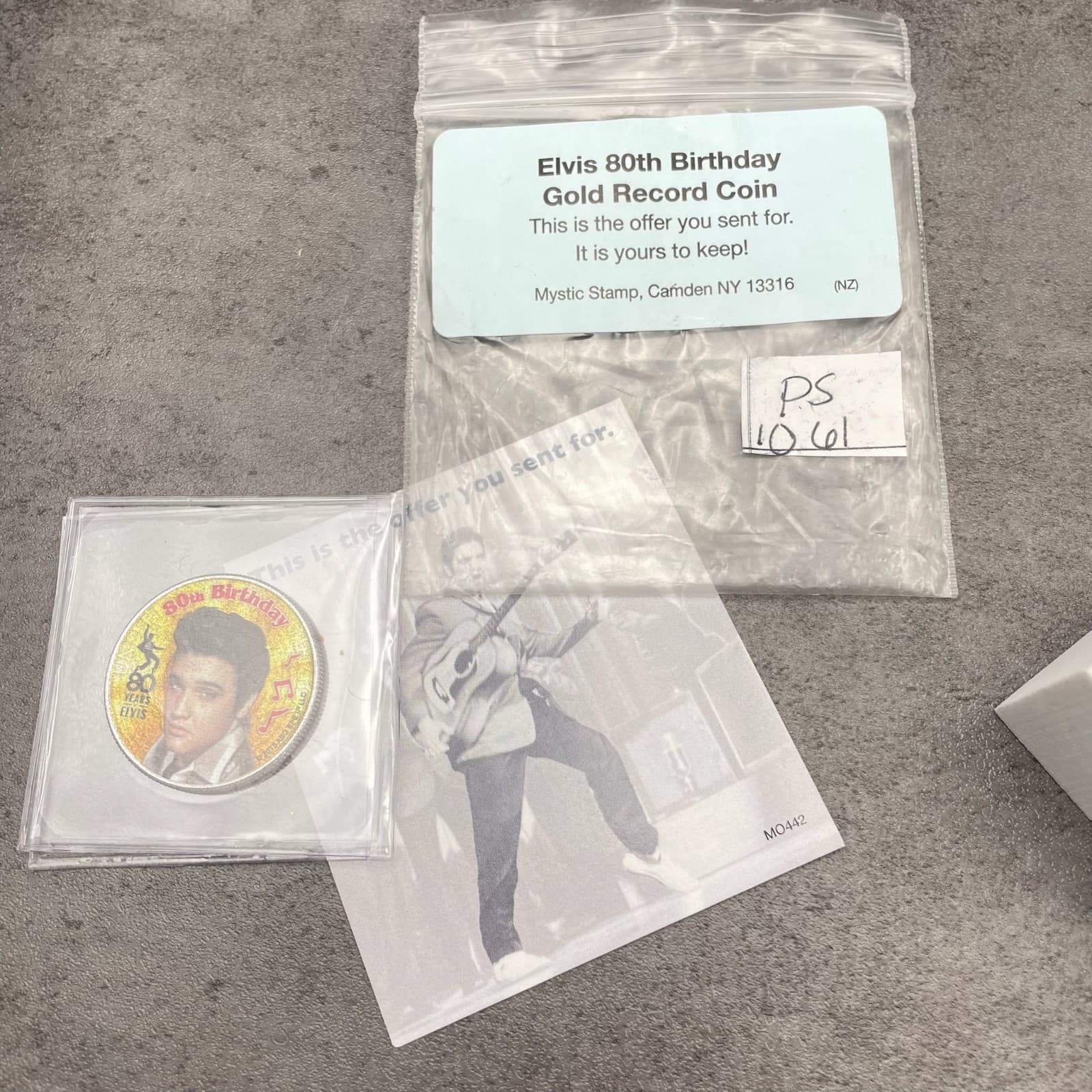 VTG Elvis Presley 80th Birthday Gold Record Coin Liberty 2015 John F. Kennedy - Thumbnail 2