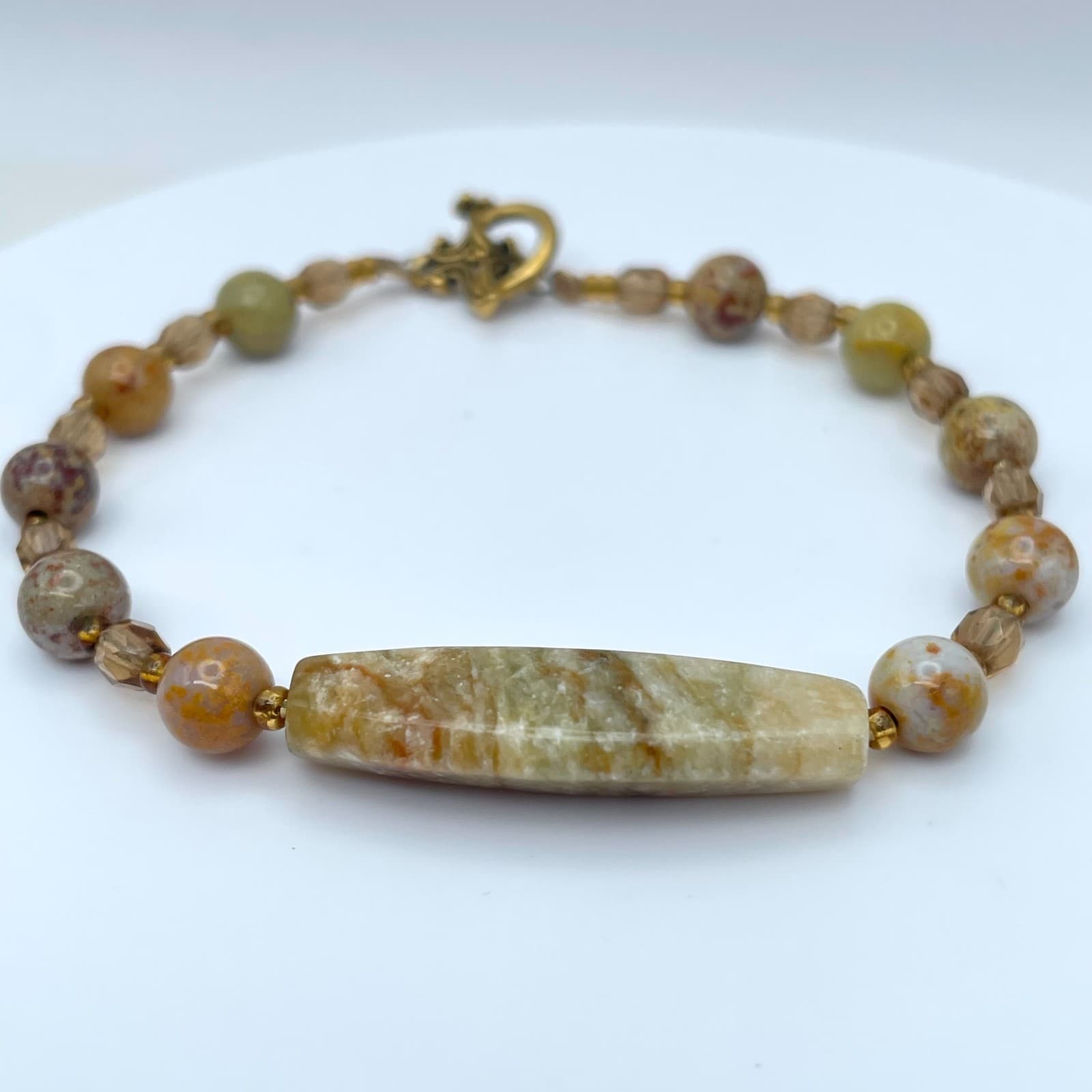 Vintage 90s Beaded Bracelet Statement Boho Women's Classic Fashion Jewelry - Thumbnail 3