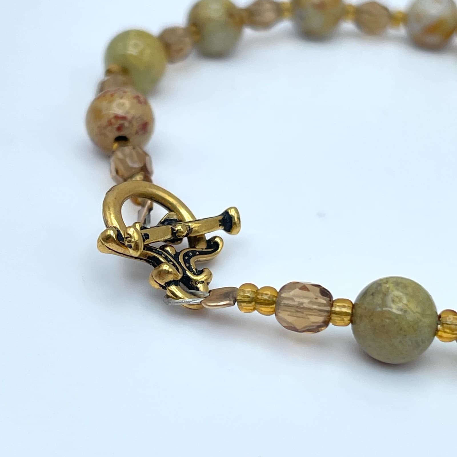 Vintage 90s Beaded Bracelet Statement Boho Women's Classic Fashion Jewelry - Thumbnail 5