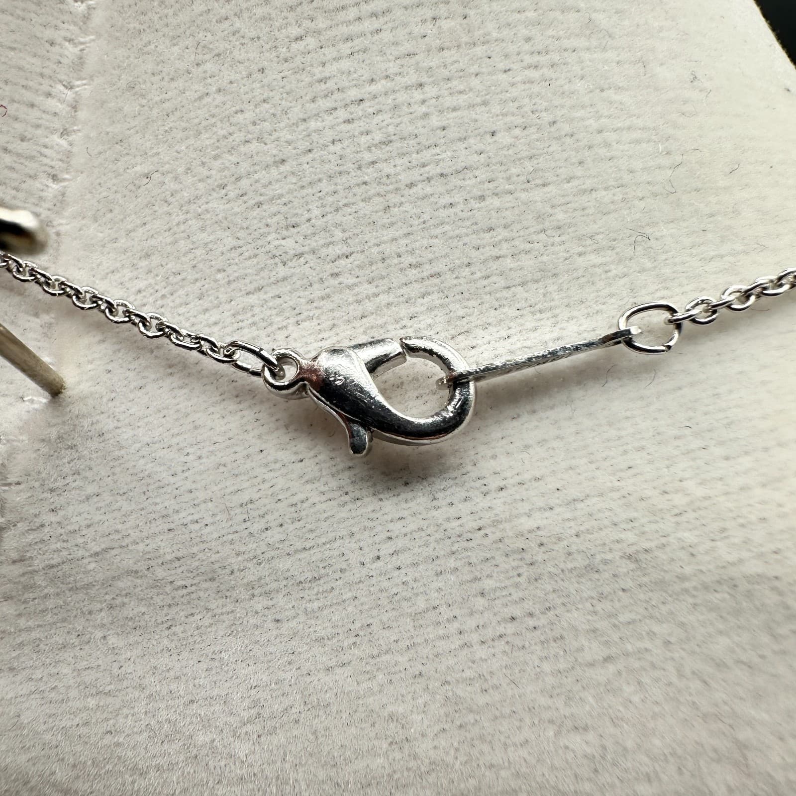 Vintage 18K Gold Plated Journey Style Curved Rhinestone Pendant Necklace S Shape - Thumbnail 6