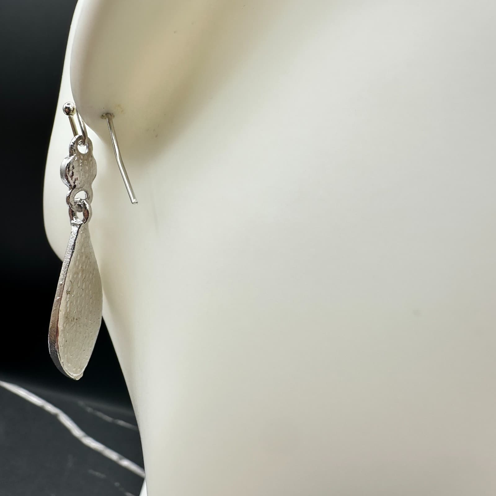 Vintage Womens Blue Rust Terra Cotta Swirl Western Fashion Earrings - Thumbnail 8