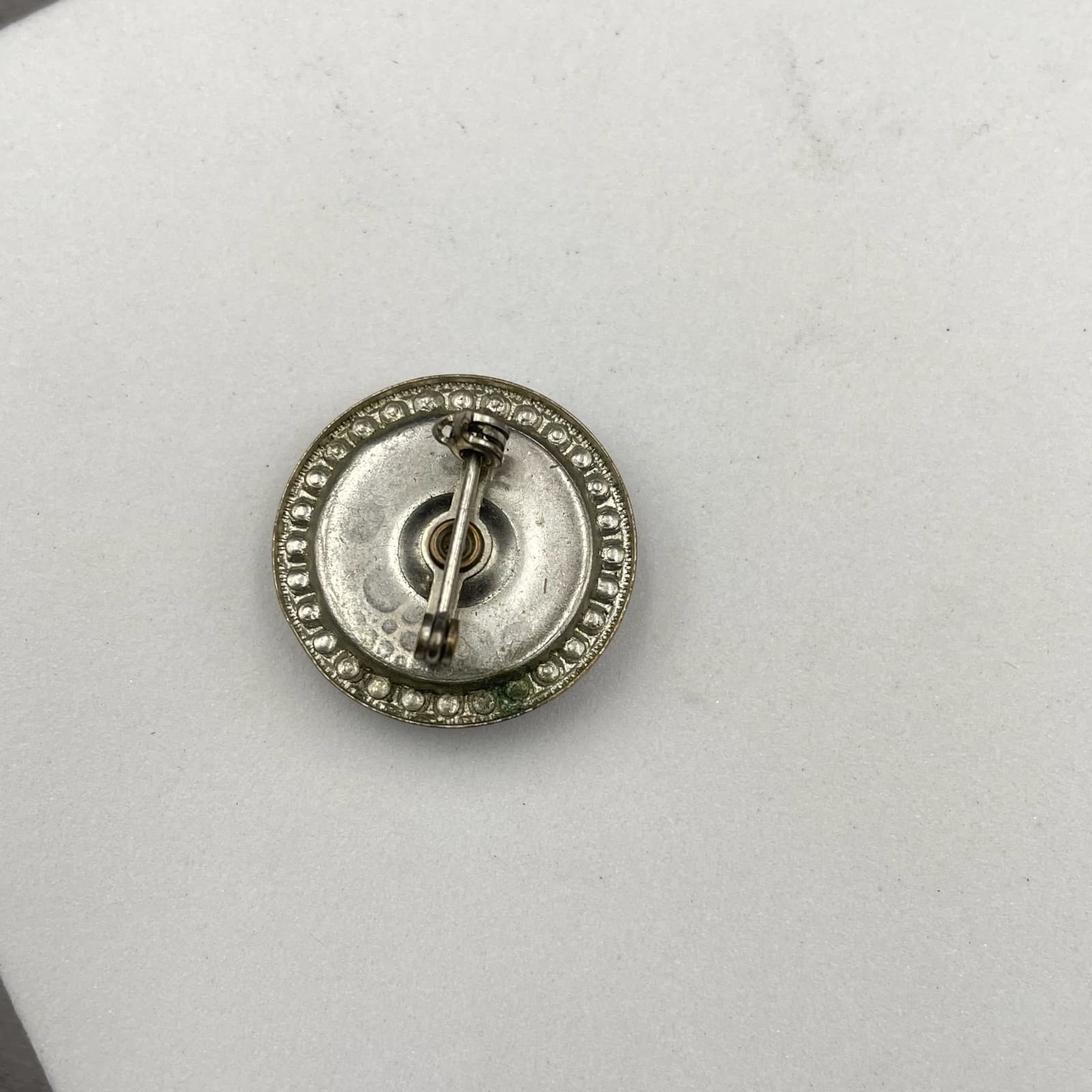 Lot of 2 VTG Gold-Tone Classic Circular Blooming Embellished Flower Brooch Pin - Thumbnail 2