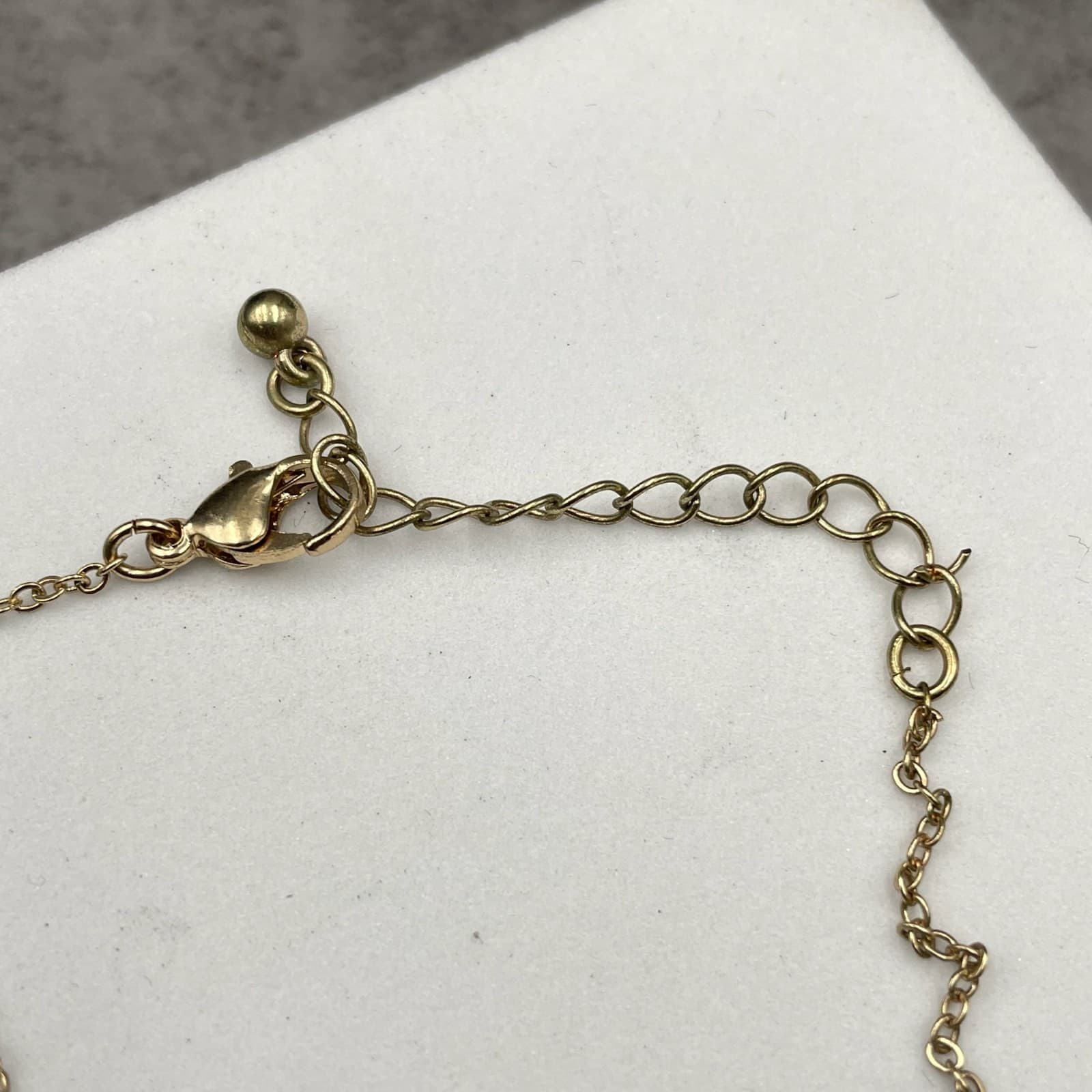 Contemporary Gold-Tone Round Chain Adjustable Nautical Anchor Pendant Necklace - Thumbnail 5