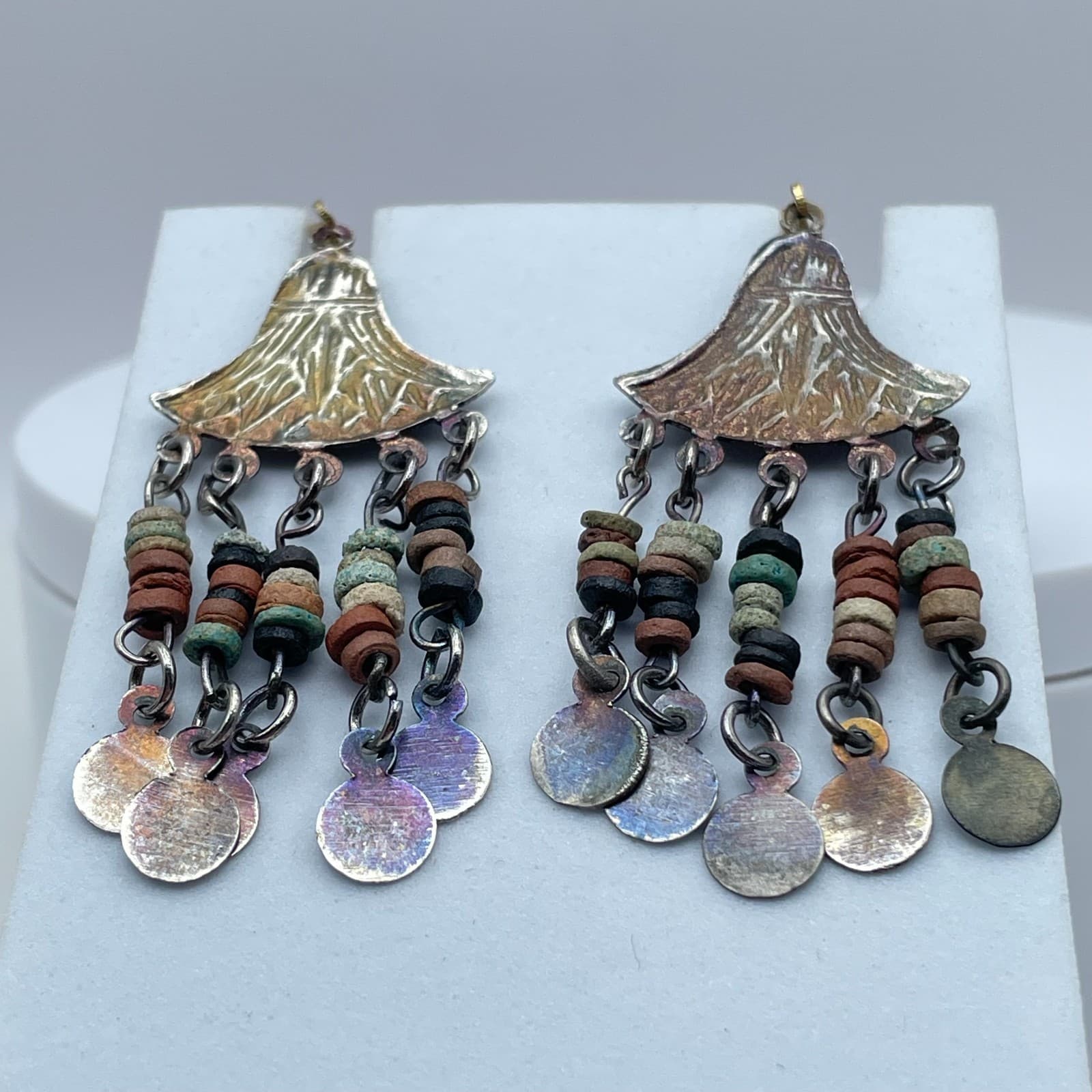 Vintage Y2K Tassel Beaded Dangle Earrings Boho Women's Classic Jewelry - Thumbnail 6