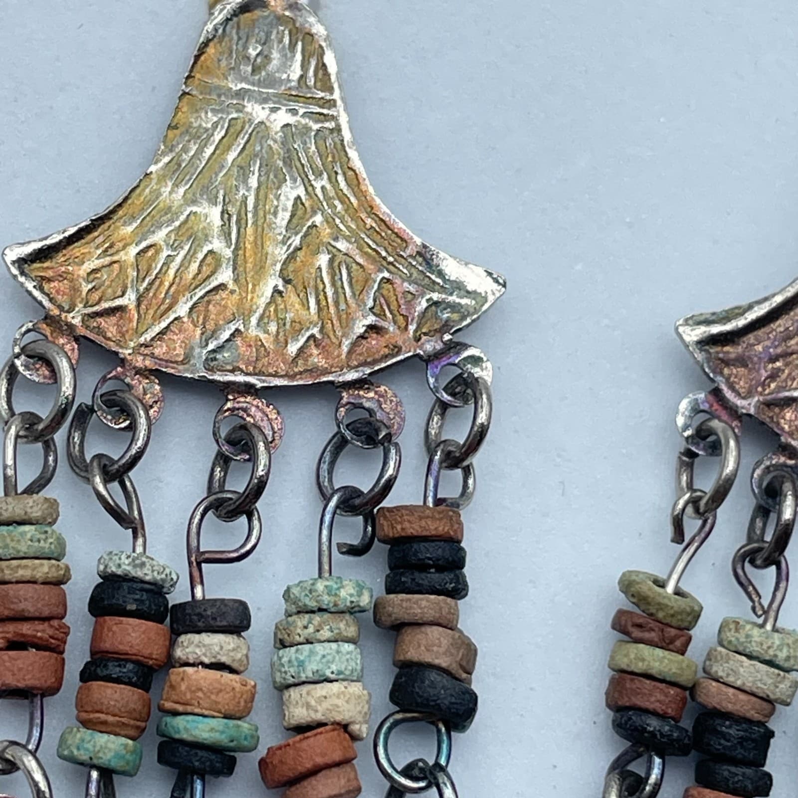 Vintage Y2K Tassel Beaded Dangle Earrings Boho Women's Classic Jewelry - Thumbnail 4