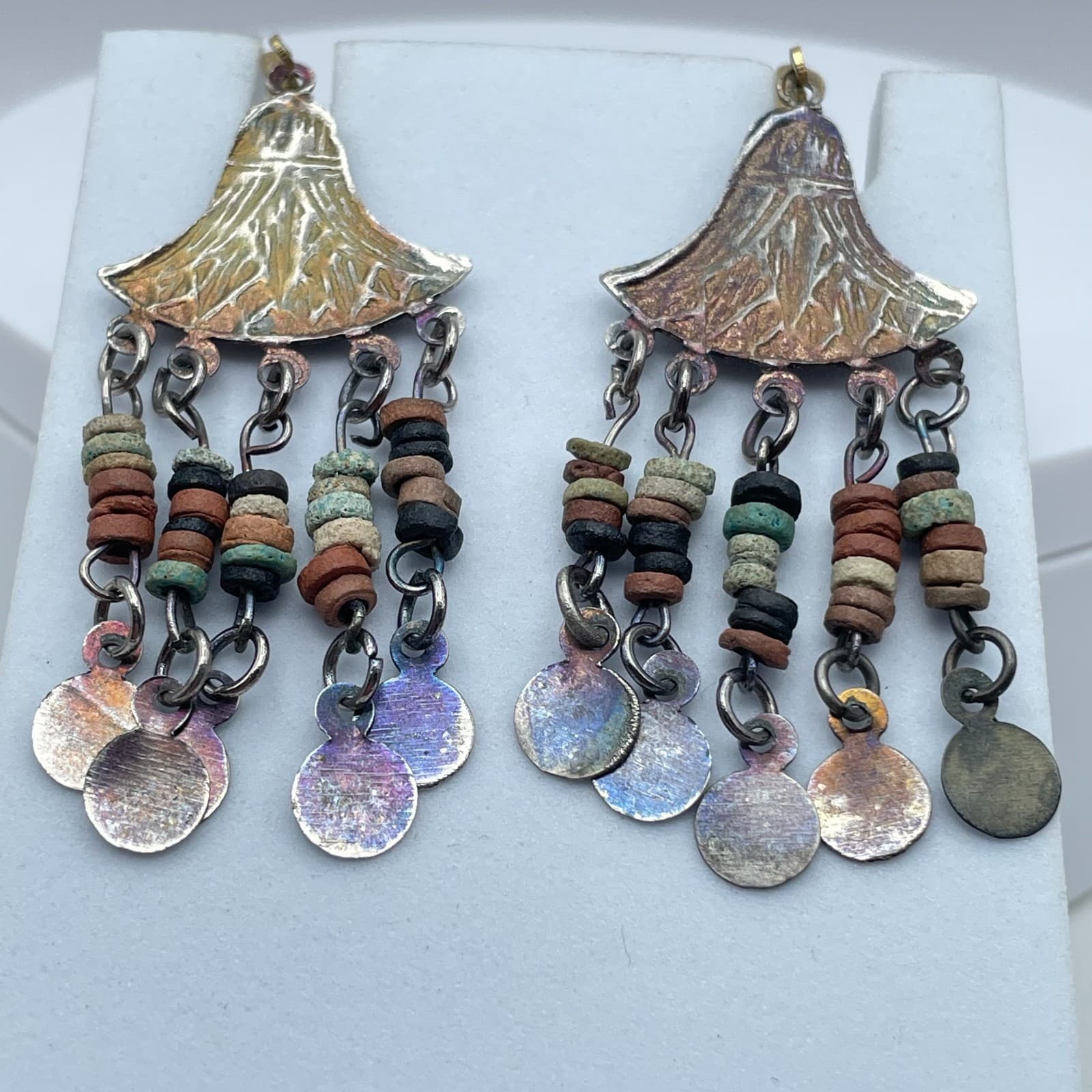 Vintage Y2K Tassel Beaded Dangle Earrings Boho Women's Classic Jewelry - Thumbnail 2