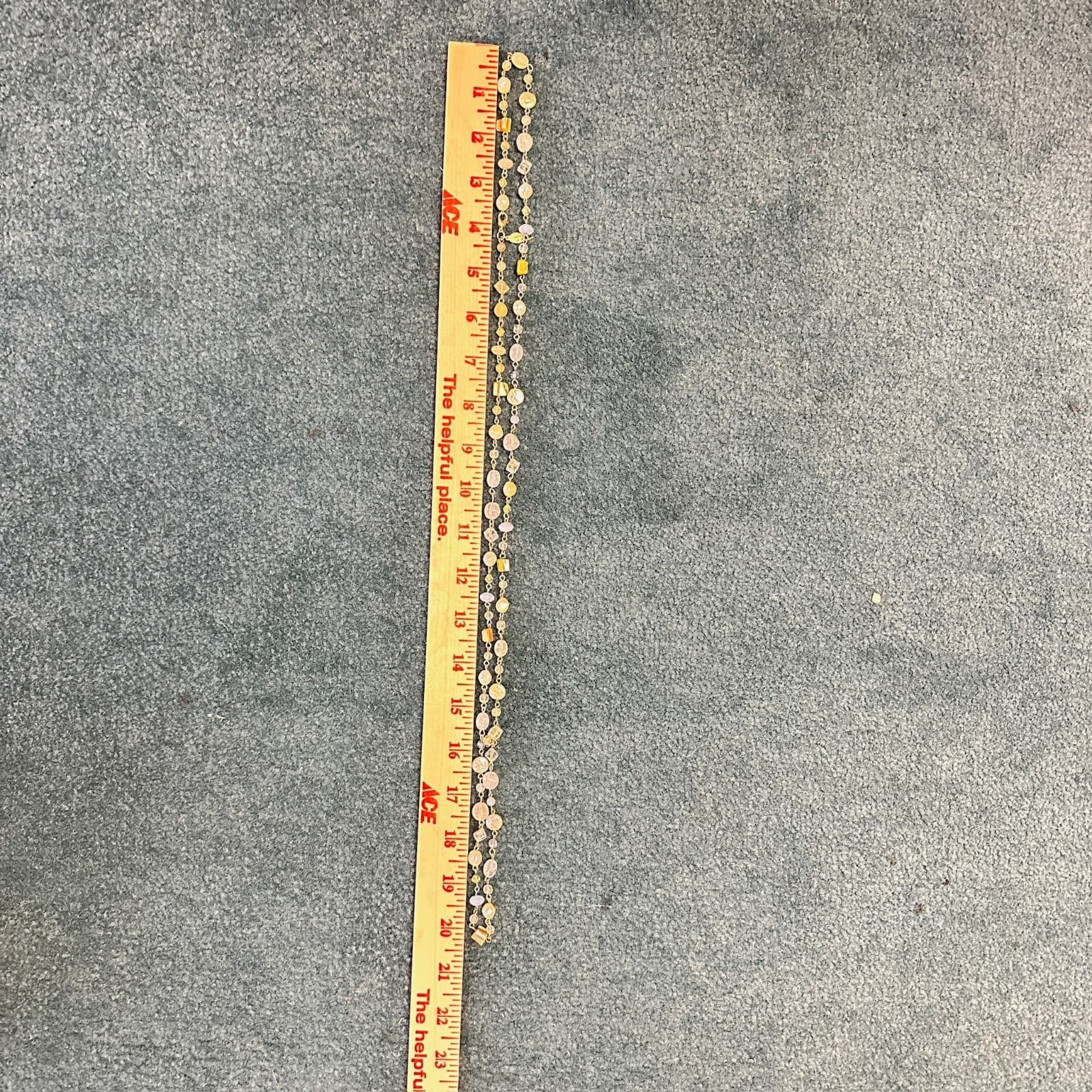 Cookie Lee Gold-Tone Mother-of-Pearl Beaded Fashion Modern Link Chain Necklace - Thumbnail 8