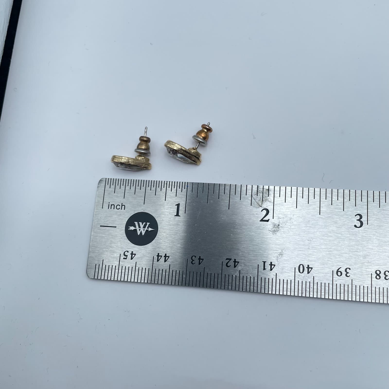 Vintage Y2K Gold/Silver Tone Round & Teardrop Stud Earring Set Women's Jewelry - Thumbnail 8