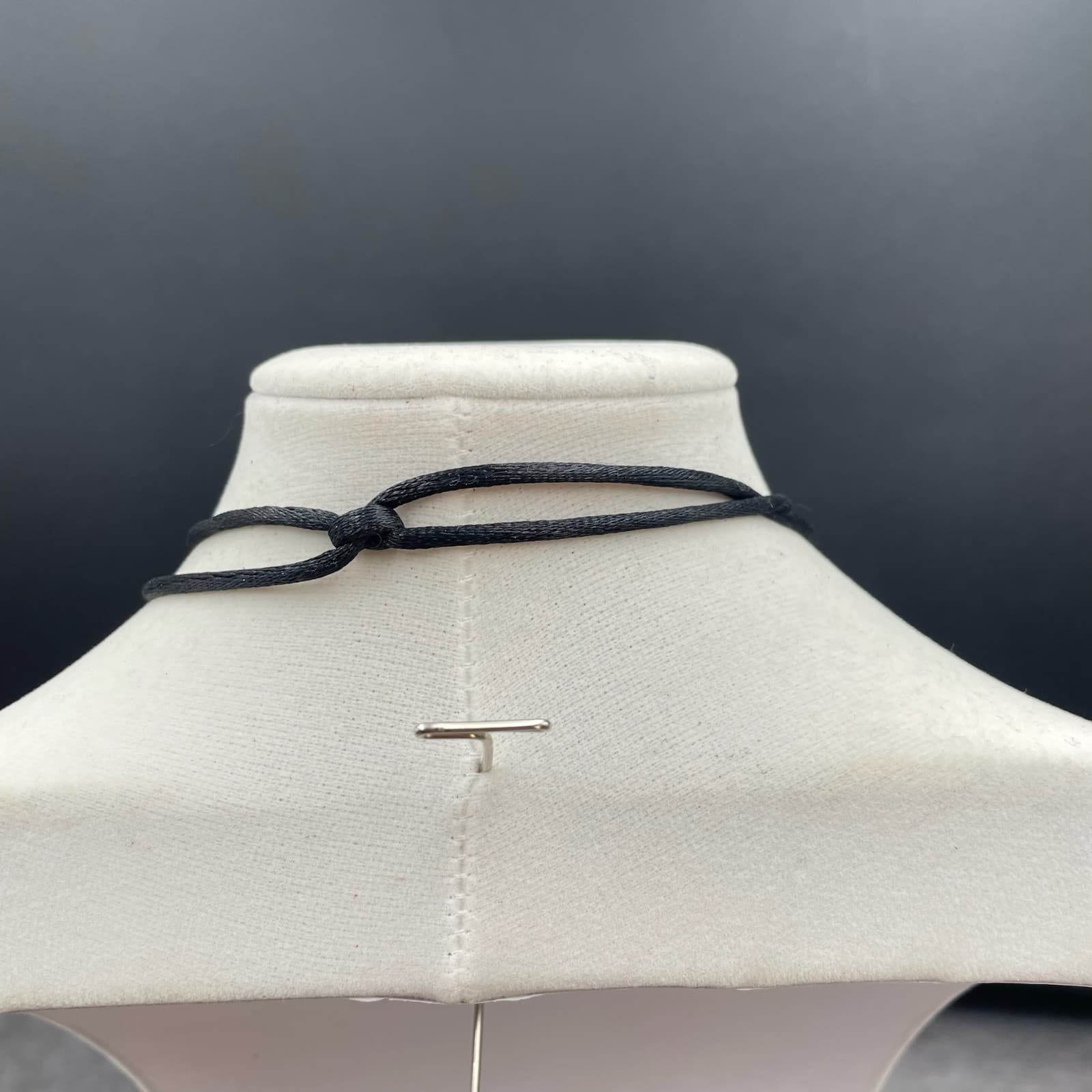 Classic Fashion Wire-Wrapped Banded Black Agate Rounds Pendant Cord Necklace - Thumbnail 7