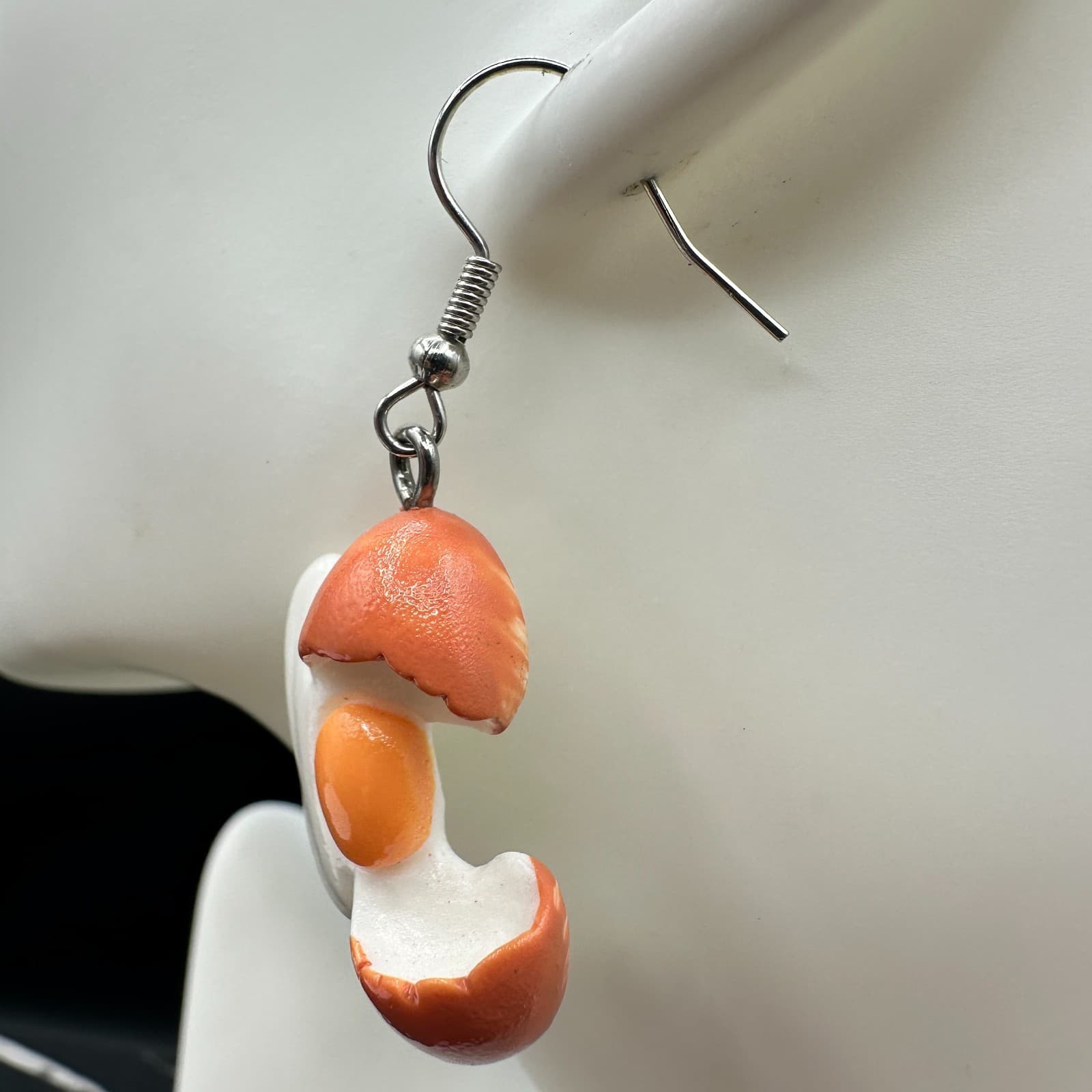 Vintage Women's Silver Tone Multicolor Cracked Egg Fashion Dangle/Drop Earrings - Thumbnail 6