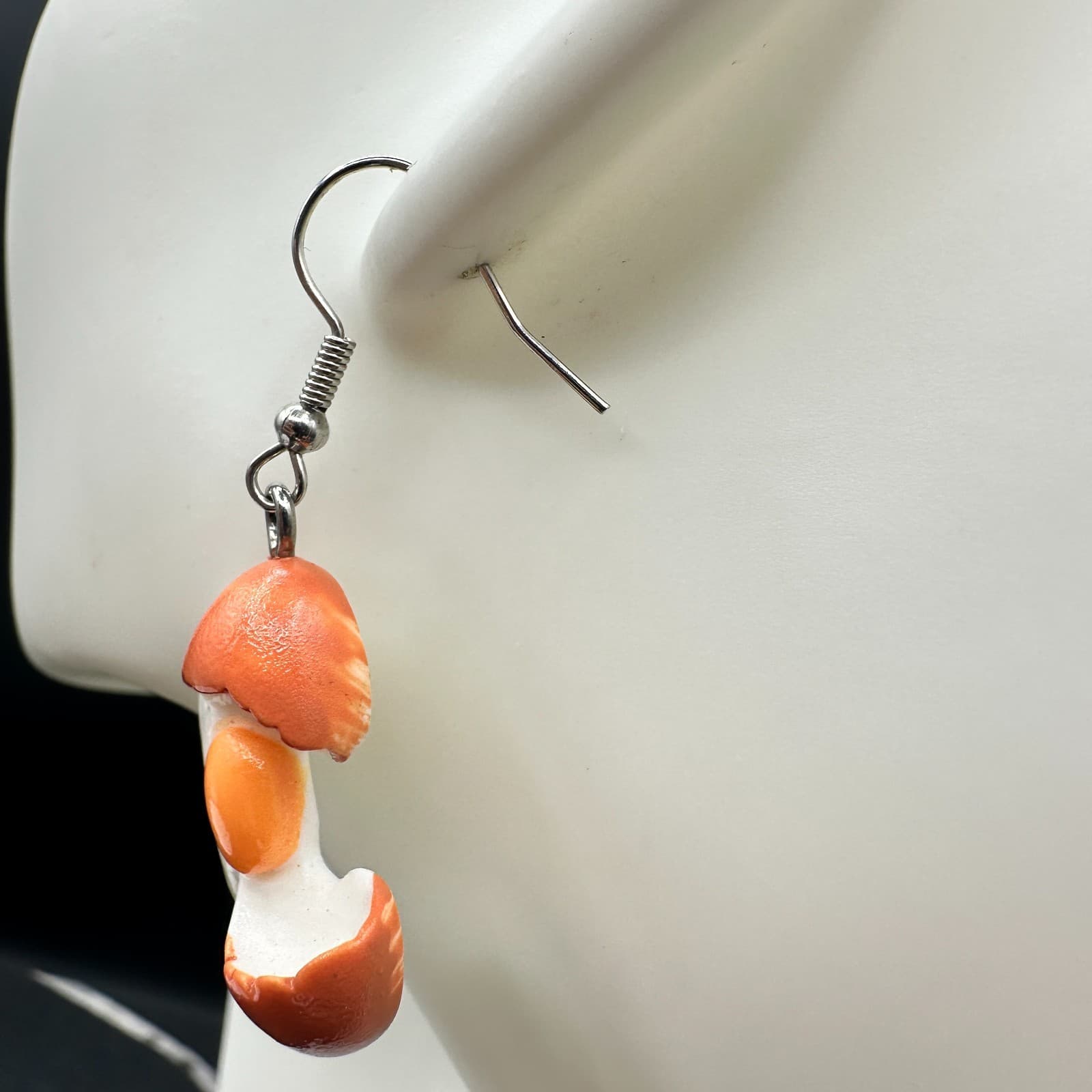 Vintage Women's Silver Tone Multicolor Cracked Egg Fashion Dangle/Drop Earrings - Thumbnail 7