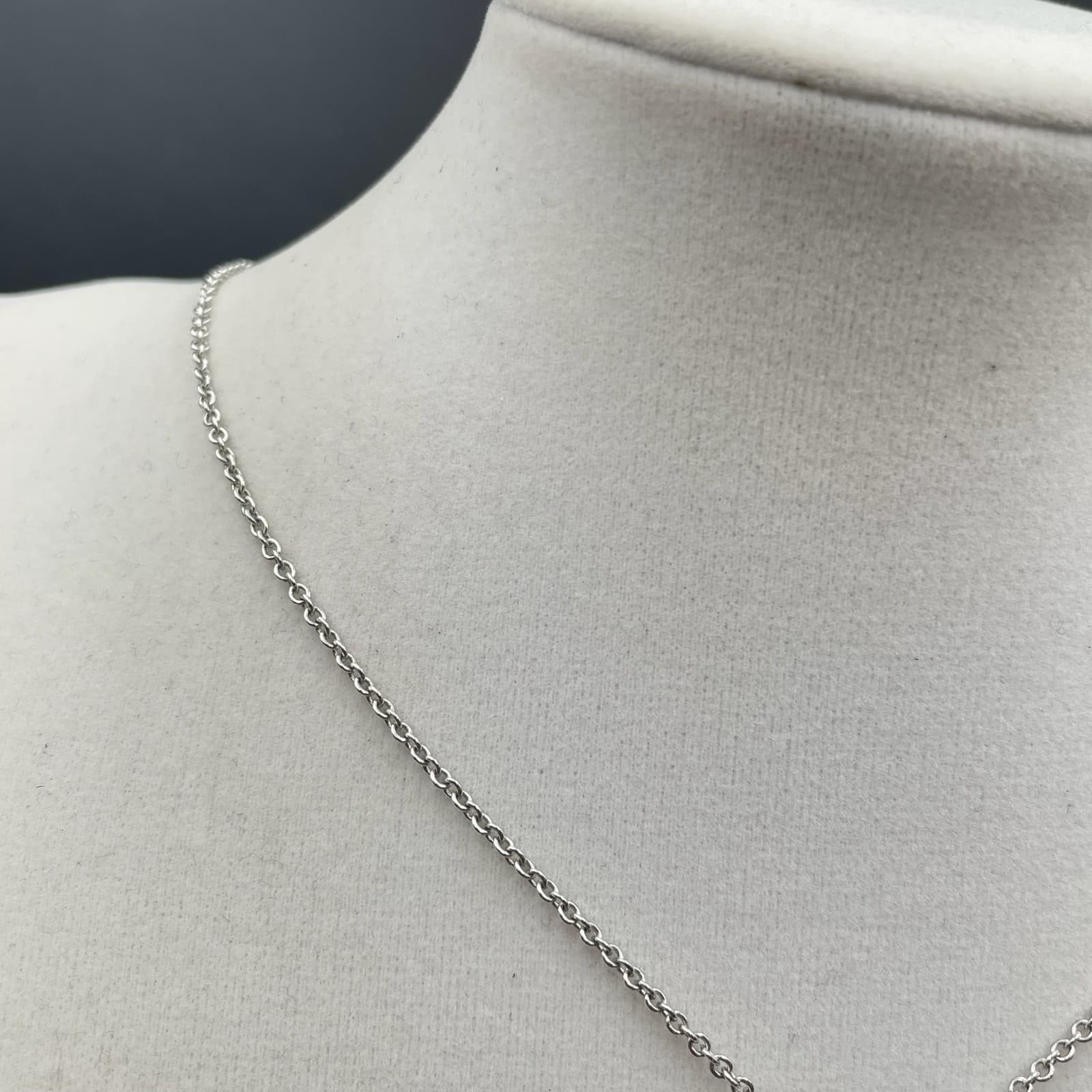 Touchstone Crystal Silver-Tone Classic Fashion Tassel Fringe Pendant Necklace - Thumbnail 4