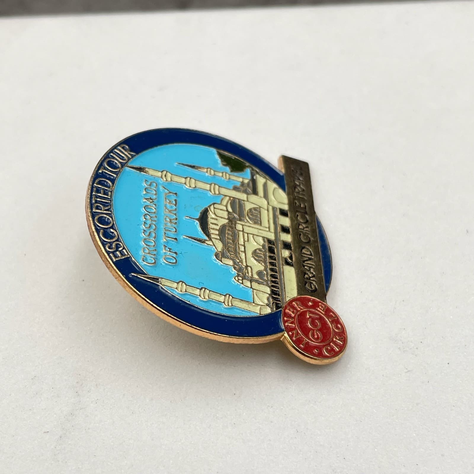 Grand Circle Travel Escorted Tour Gold-Tone Crossroads of Turkey Lapel Pin - Thumbnail 7