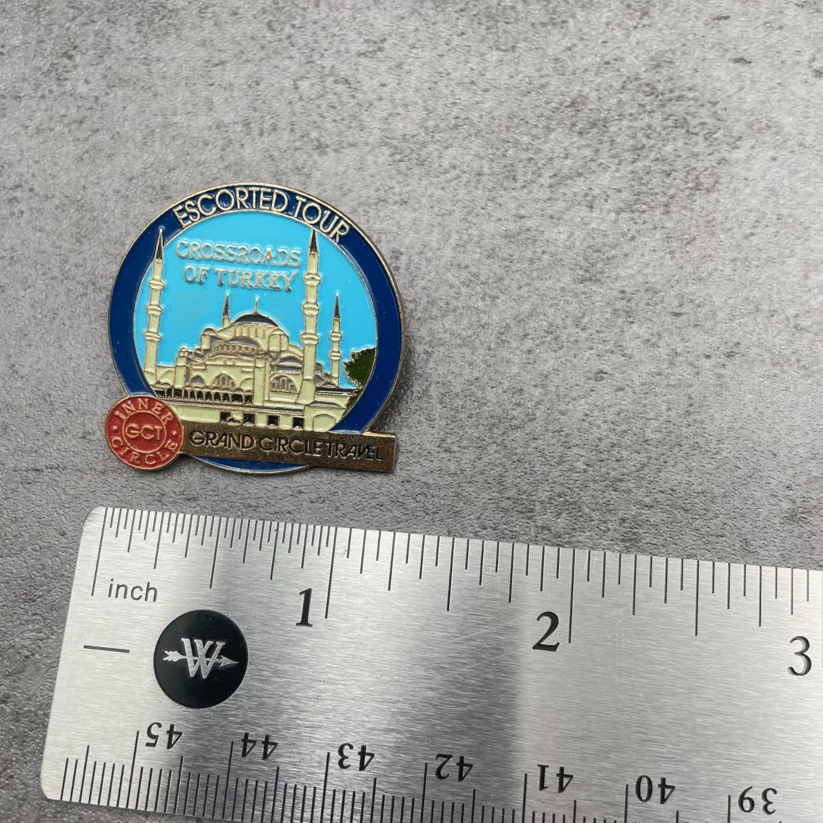 Grand Circle Travel Escorted Tour Gold-Tone Crossroads of Turkey Lapel Pin - Thumbnail 8