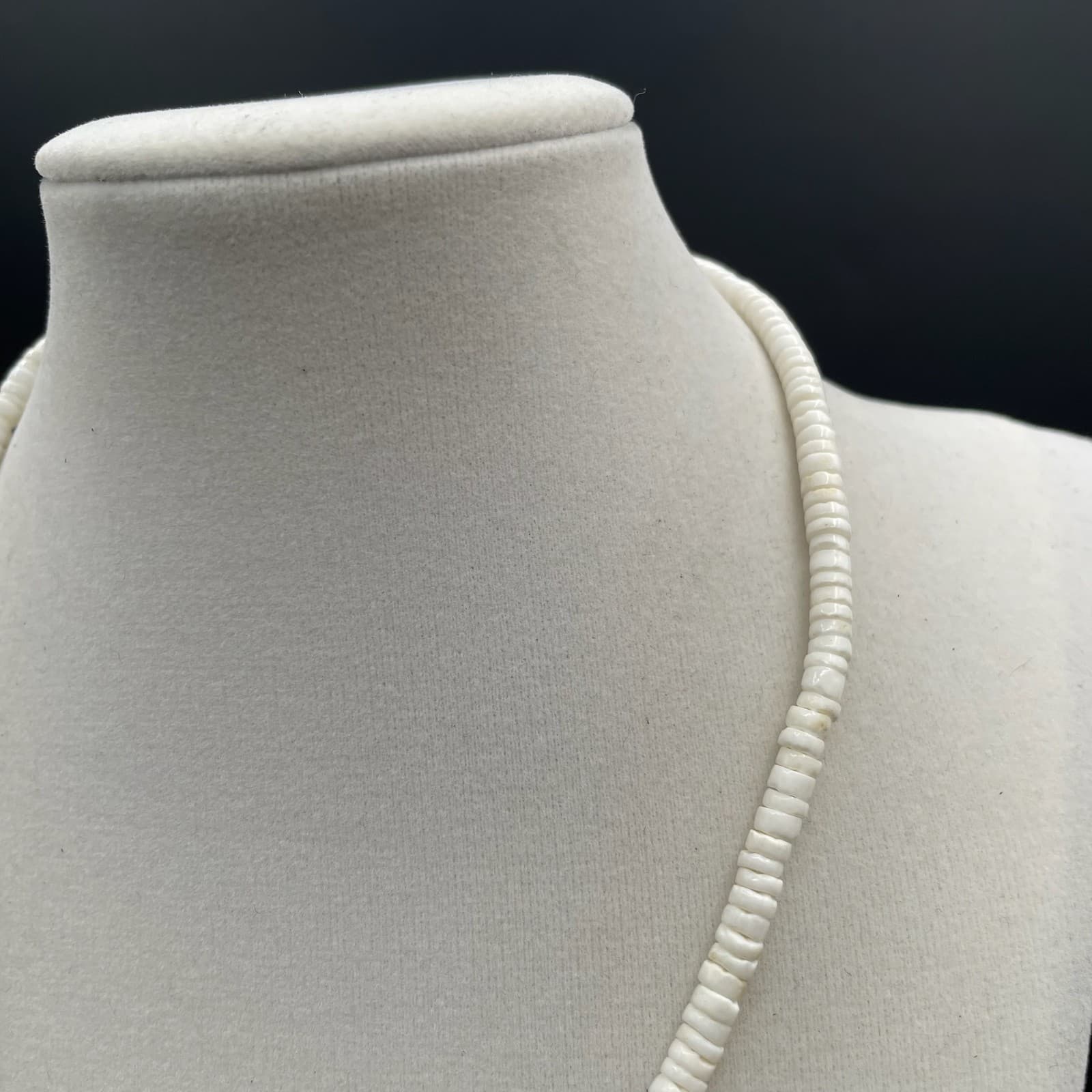 Contemporary White Asymmetrical Carved Wood Parrot Statement Beaded Necklace - Thumbnail 7