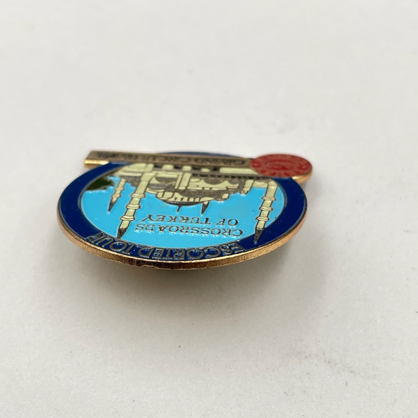 Grand Circle Travel Escorted Tour Gold-Tone Crossroads of Turkey Lapel Pin - Thumbnail 6