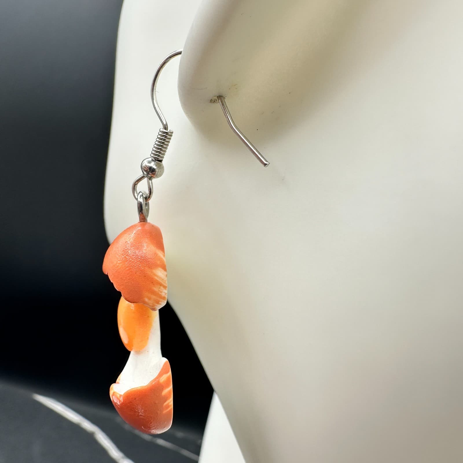 Vintage Women's Silver Tone Multicolor Cracked Egg Fashion Dangle/Drop Earrings - Thumbnail 8