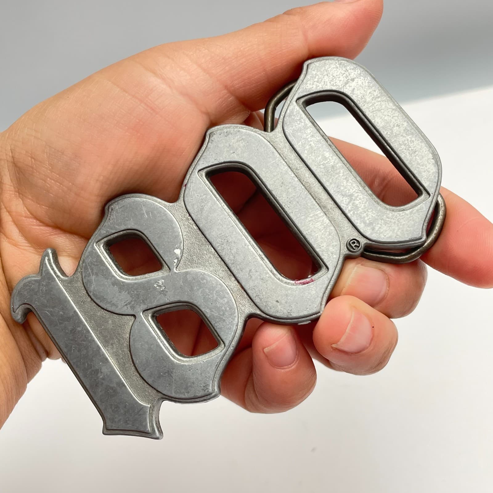 Vintage 90s Y2K 1800 Tequila Belt Buckle Silver Tone Metal Logo Promo Rare Goth - Thumbnail 4