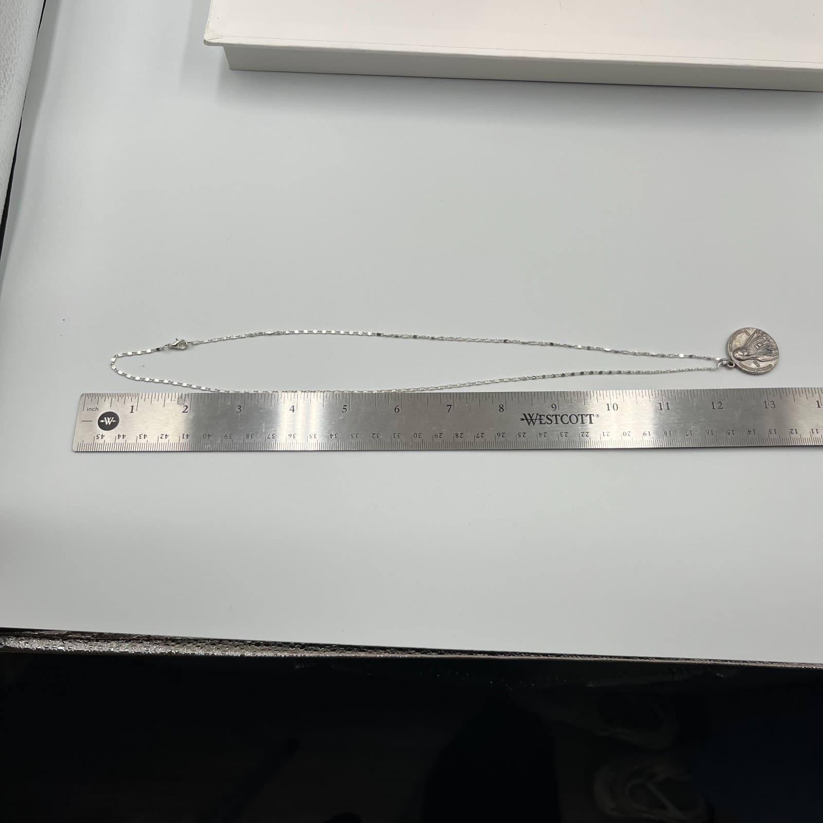 Silver-Tone 100th Anniversary Of Our Lady of Fatima Religious Medal Necklace - Thumbnail 10