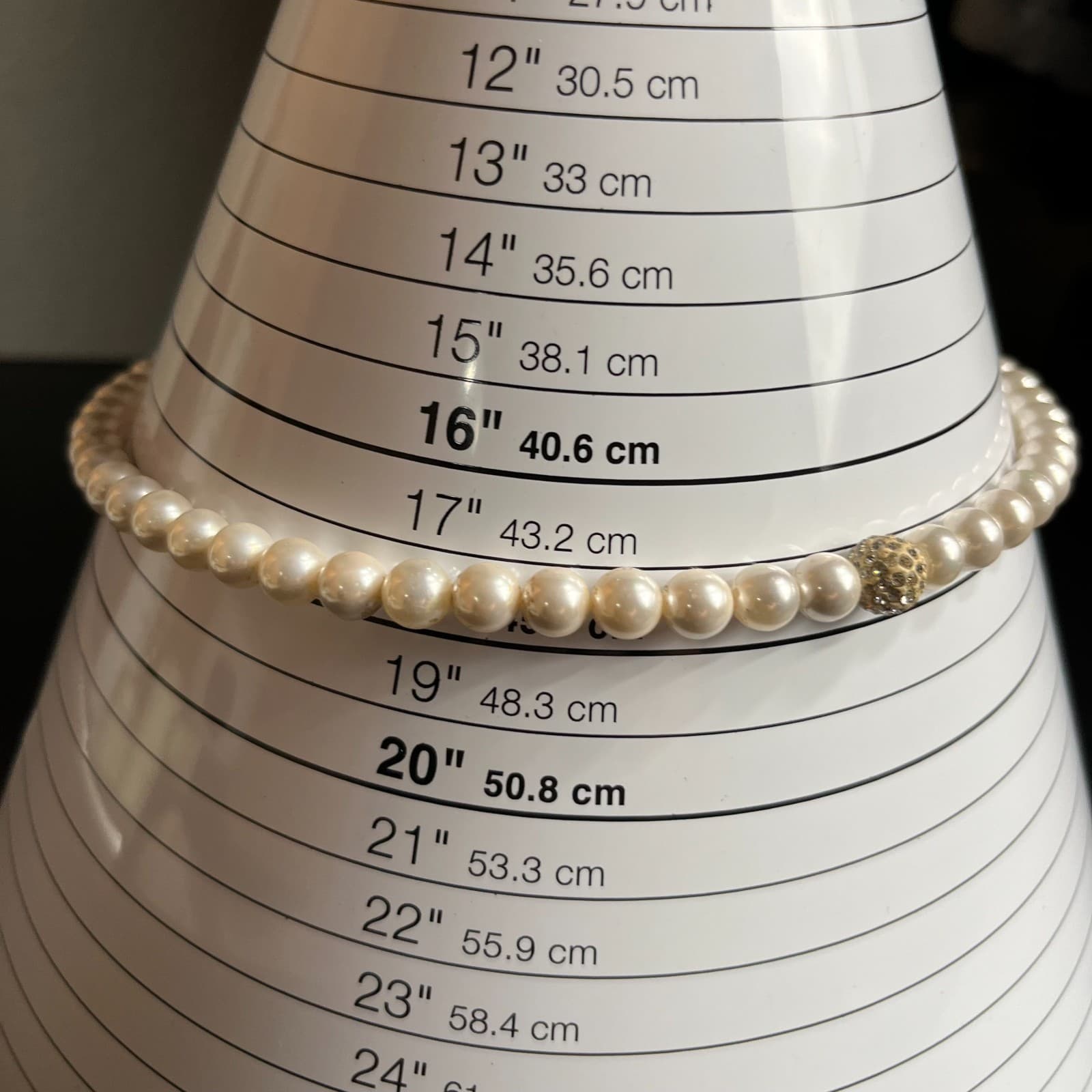 Vintage Cream Classic Fashion Mother of Pearls Beaded Hand-Knotted Necklace - Thumbnail 7