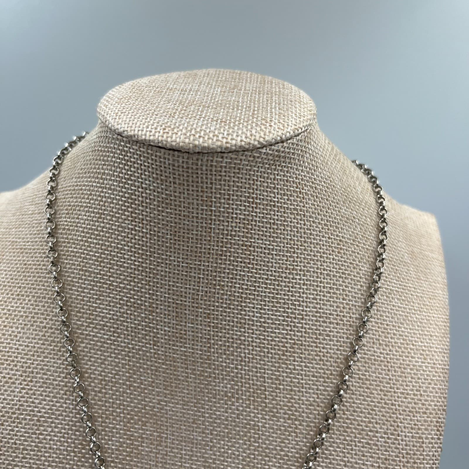 Vintage Egyptian Heritage Silver-Tone Intricate Calligraphy Pendant Necklace - Thumbnail 2