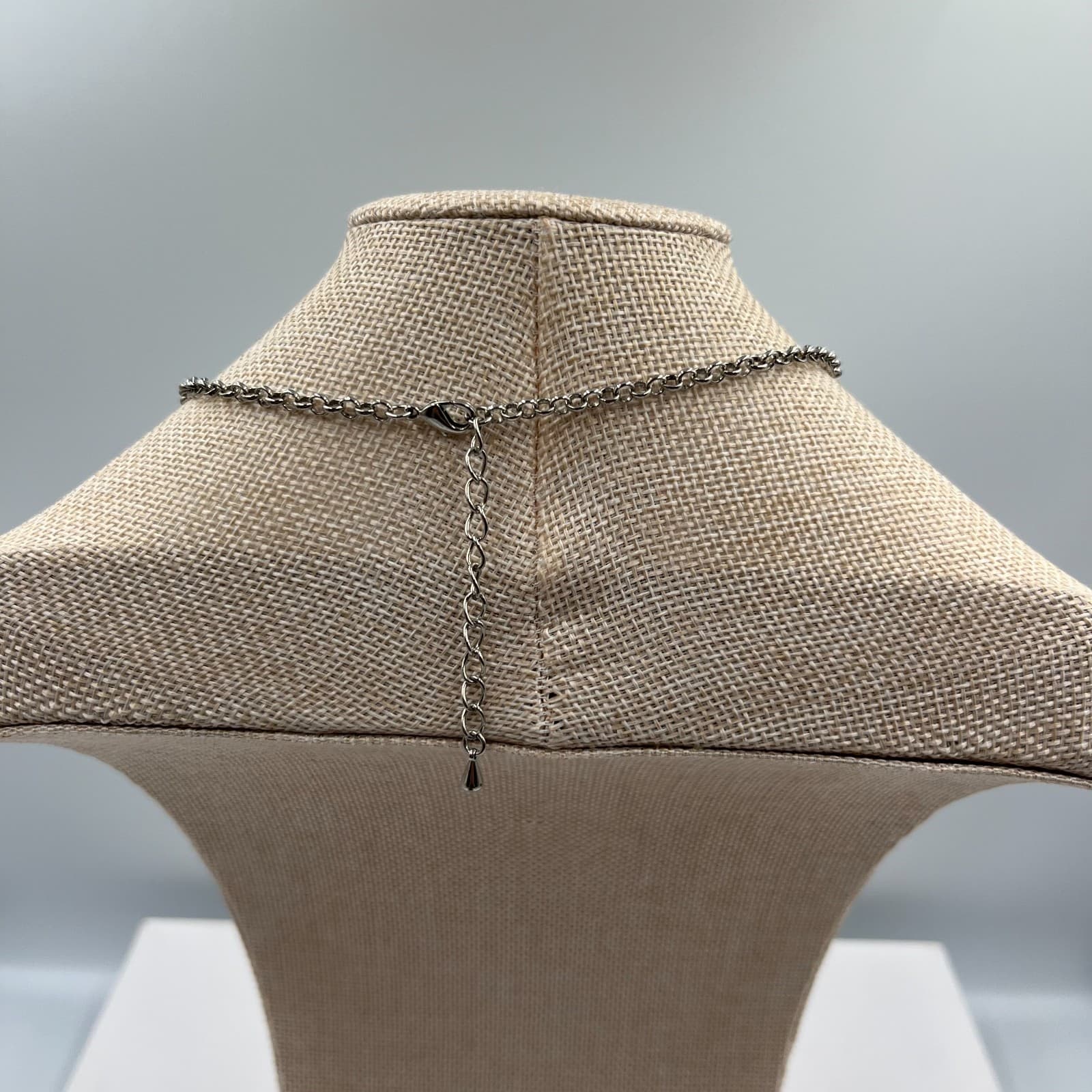 Vintage Egyptian Heritage Silver-Tone Intricate Calligraphy Pendant Necklace - Thumbnail 6