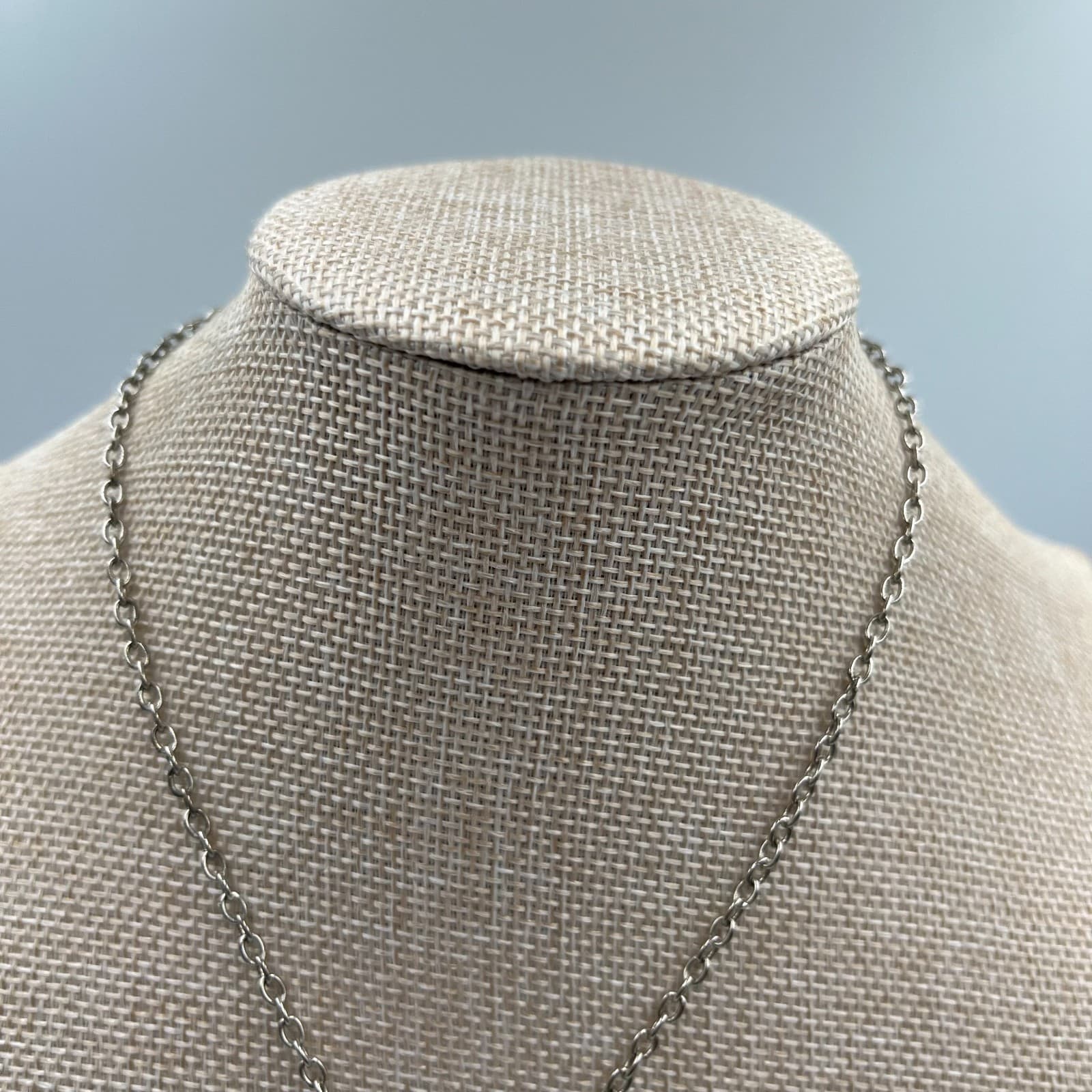 Y2K Botanical Green Faceted Blossoming Sakura Flower Charm Pendant Necklace - Thumbnail 3