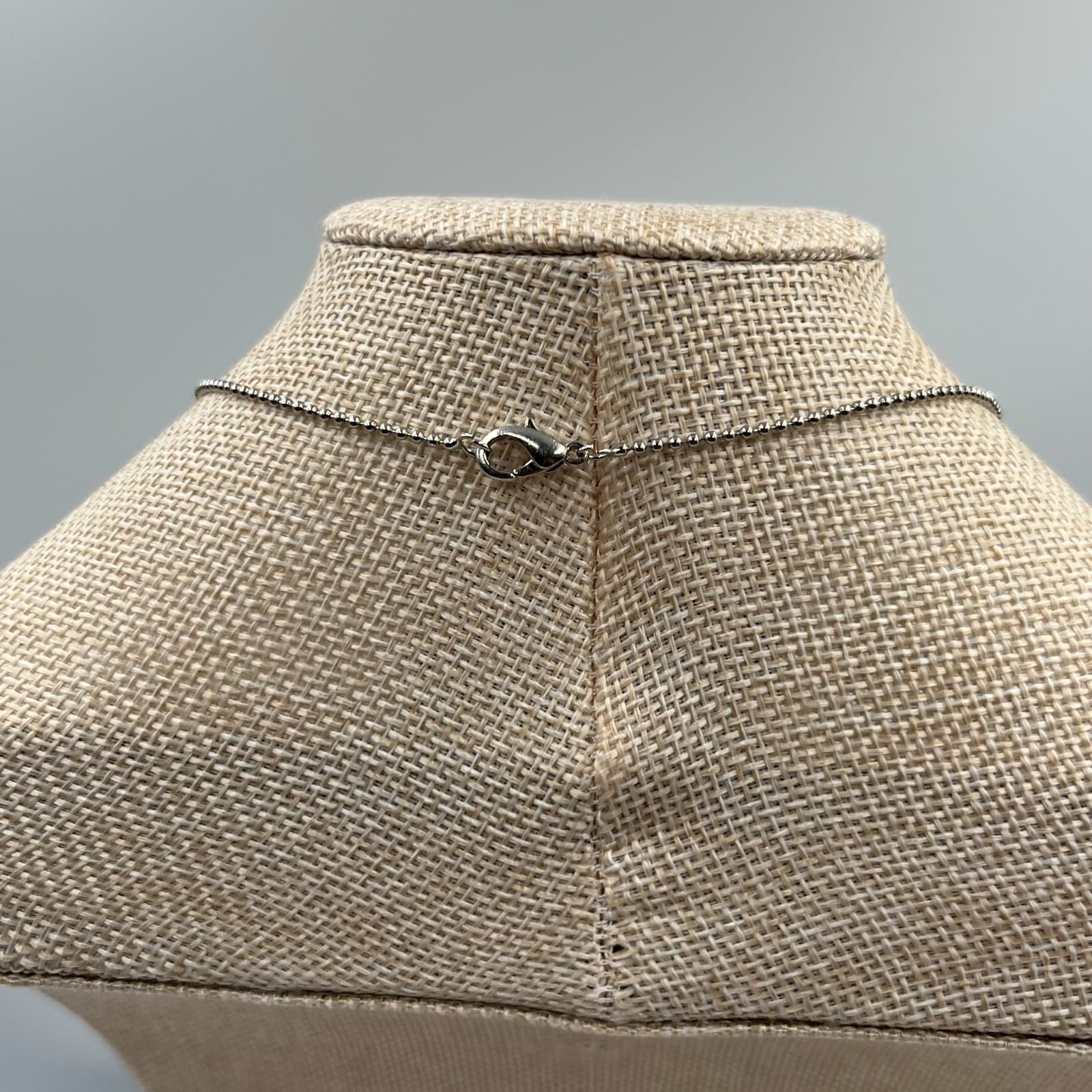 Silver-Tone Ball Chain Purple Flat Bar Dog-Tag "PRINCESS" Pendant Necklace - Thumbnail 6