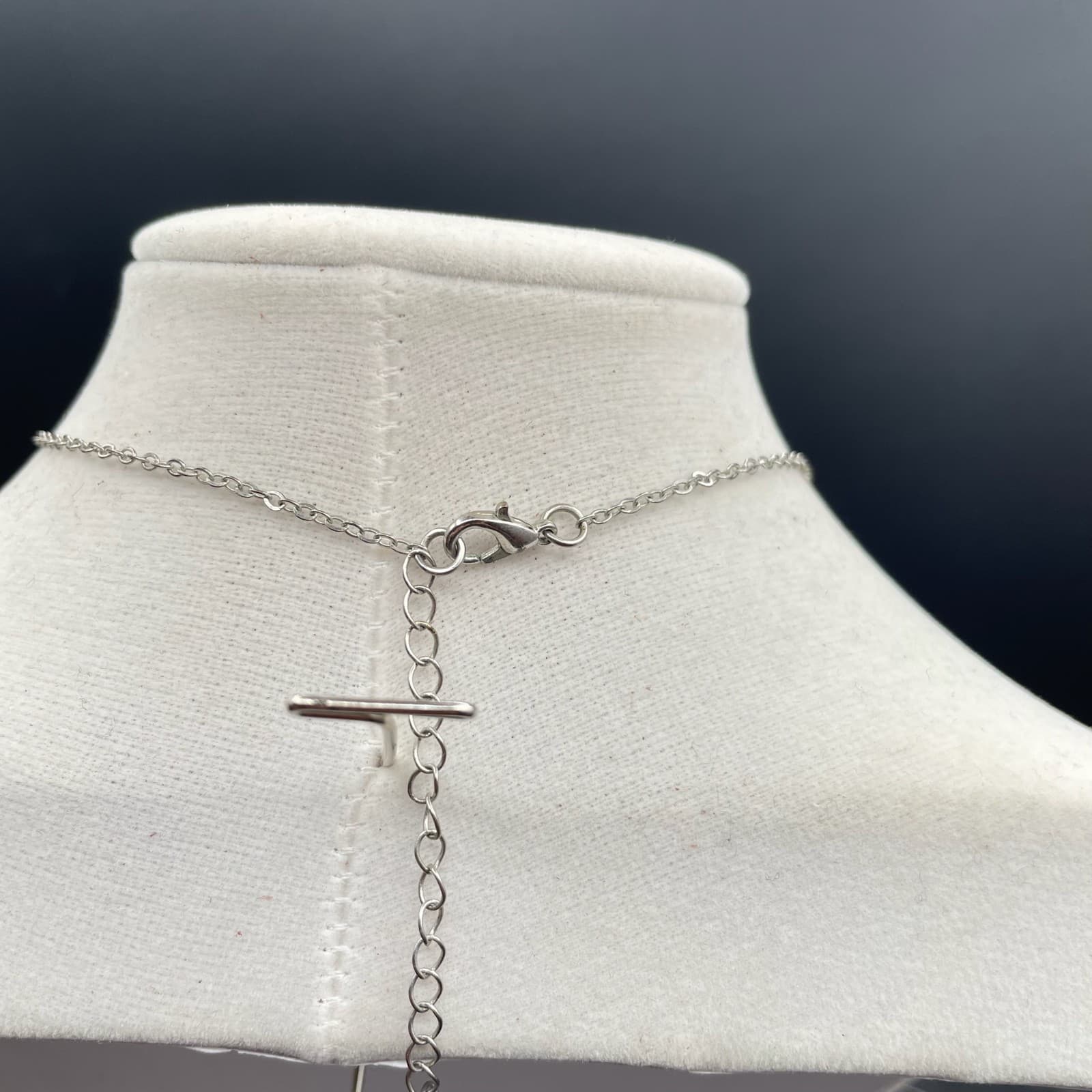 Contemporary Silver-Tone Chain "Sign Of The Horns Shaka" Shaka Pendant Necklace - Thumbnail 6