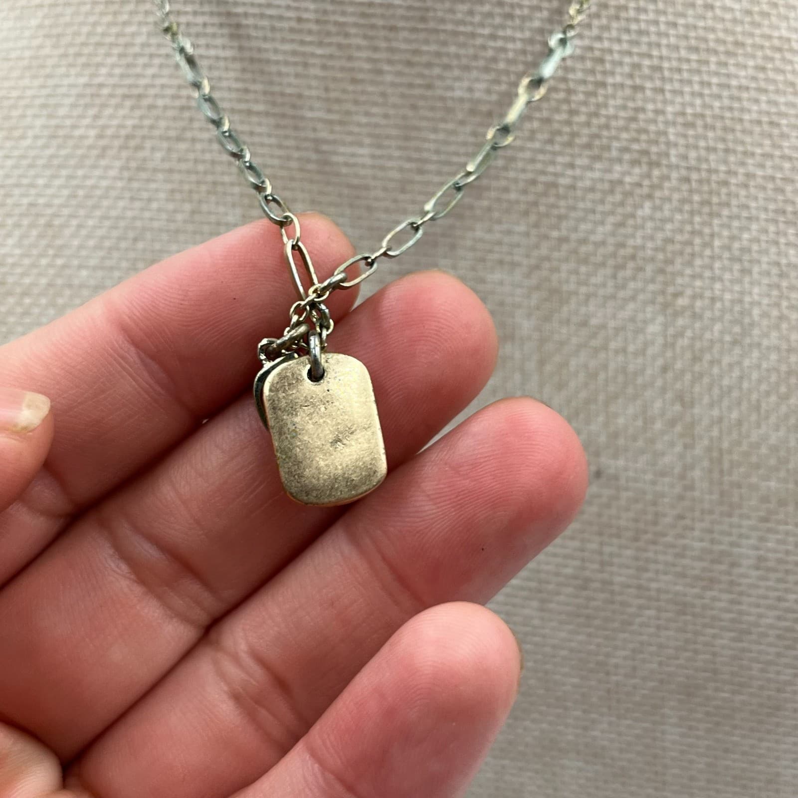 Lonna & Lilly Gold-Tone Mother Of Pearls Initial "D" Charm Pendant Necklace - Thumbnail 4