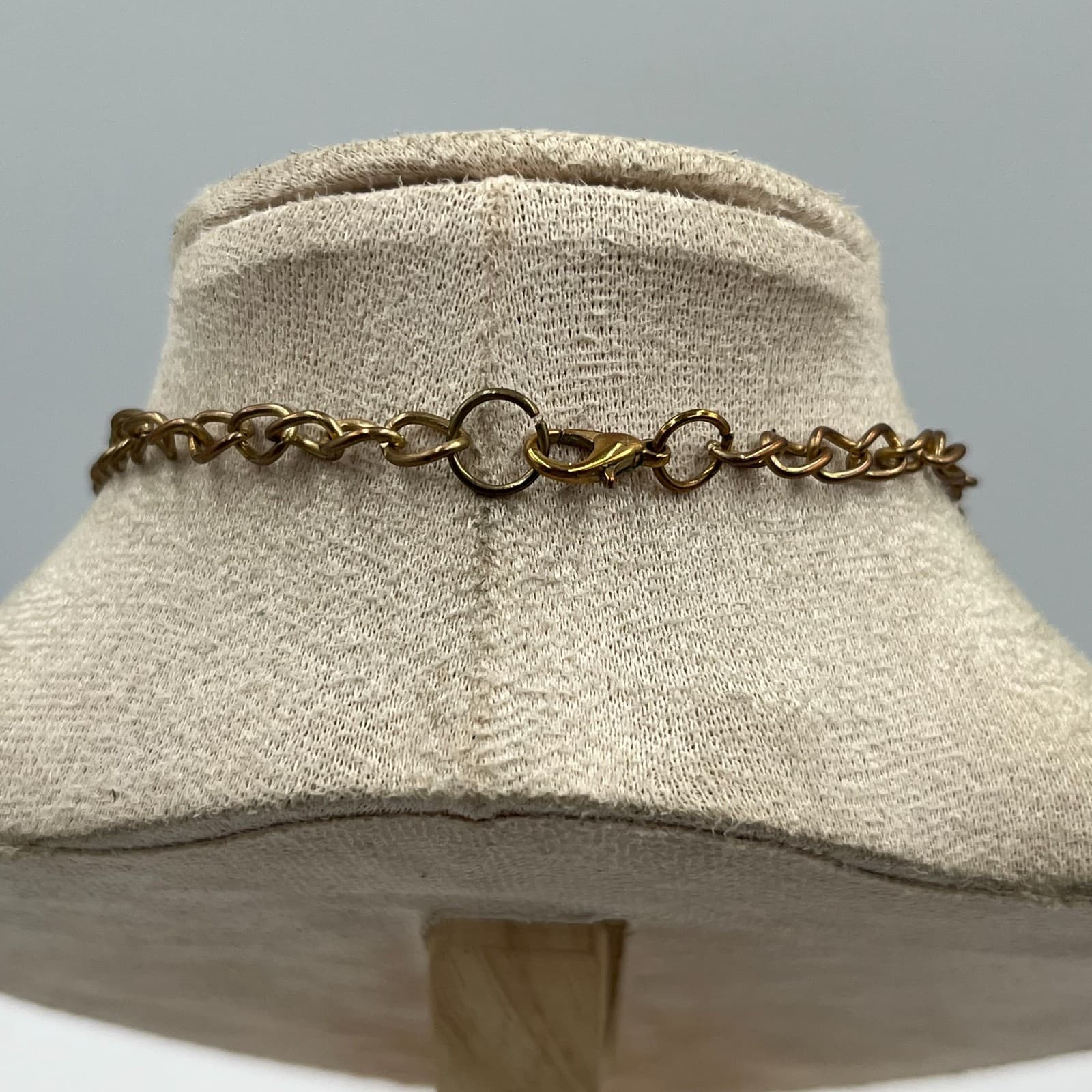 Vintage Modernist Copper Abstract Charm Necklace Mixed Metal Artisan Statement - Thumbnail 8