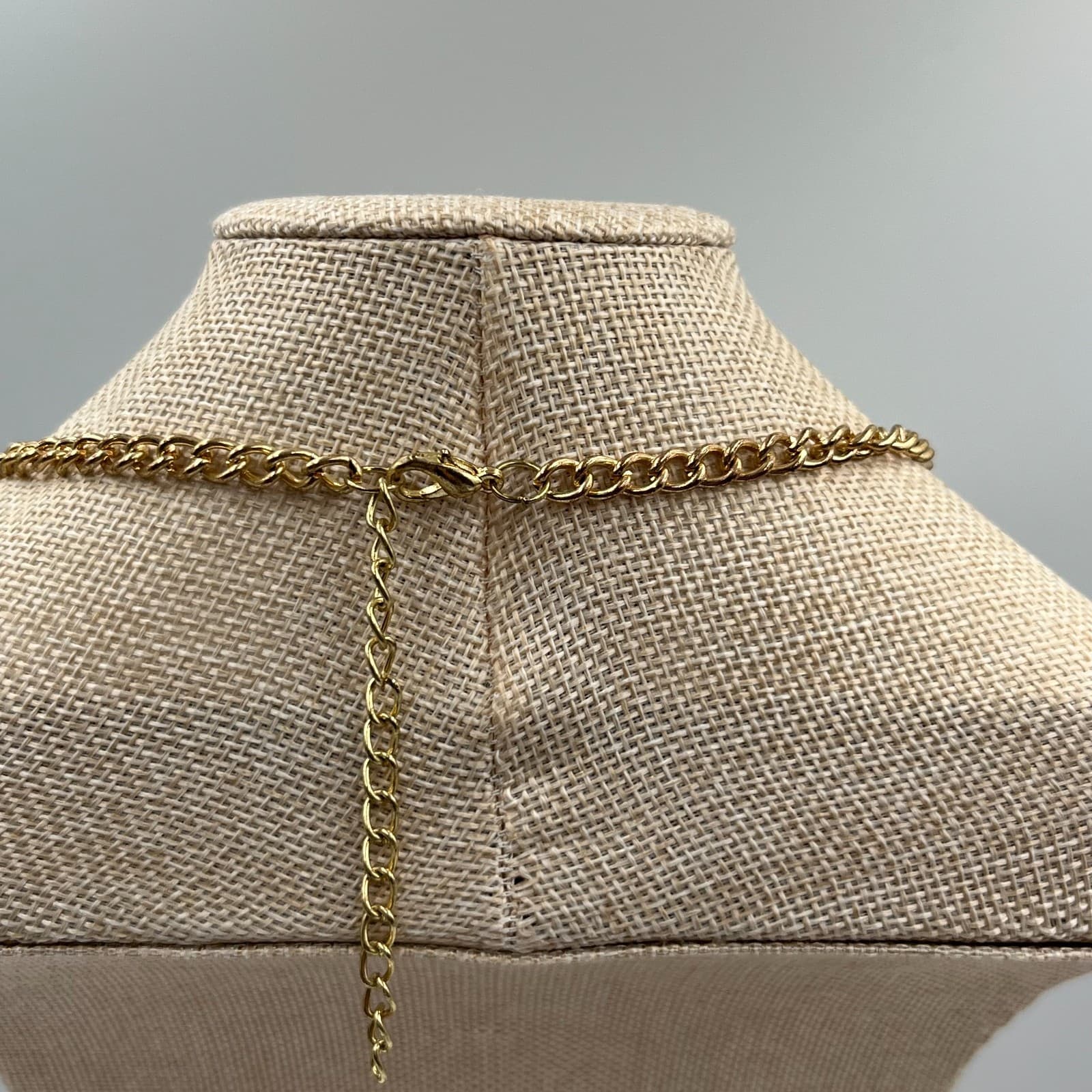 Gold-Tone Pastel Pink Teardrop Beaded Waterfall Fringe Bib Statement Necklace - Thumbnail 7