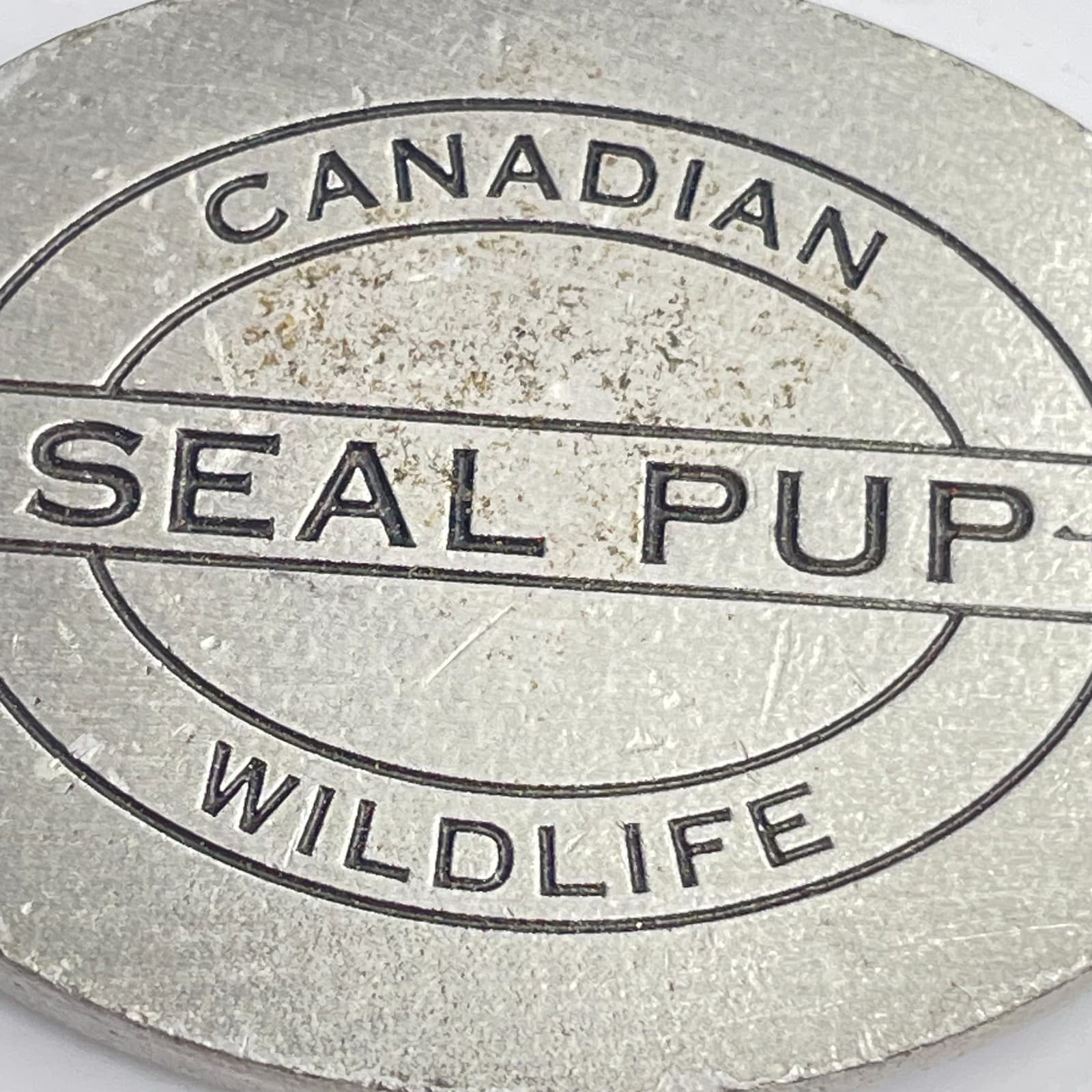 Vintage 90s Canada Souvenir Animal Pup Wildlife Pewter Keychain Charm Jewelry - Thumbnail 6