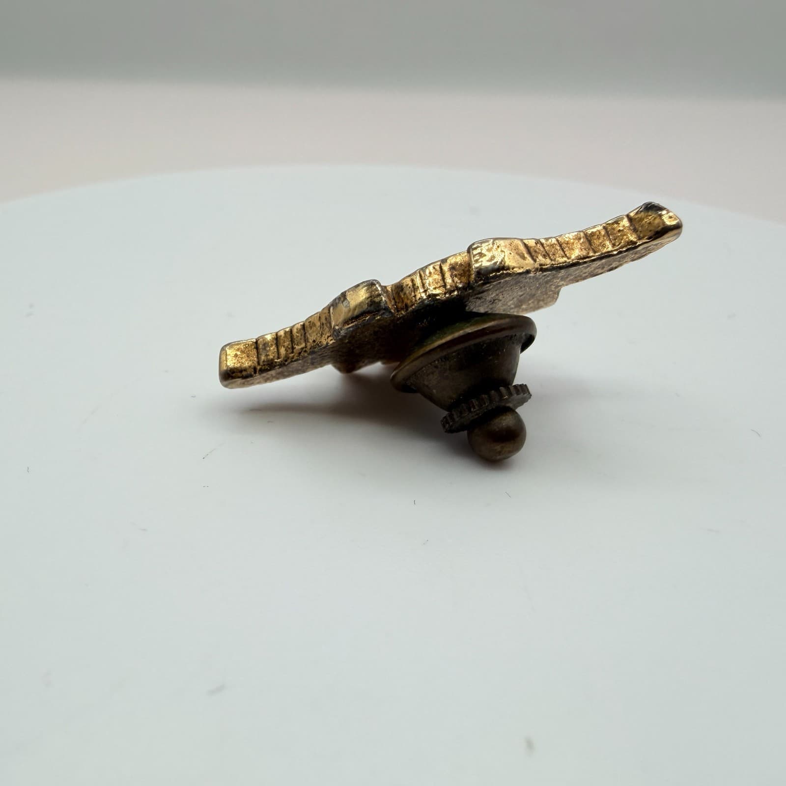 Vintage 90s Harley Davidson Pin Eagle Logo Gold Tone Biker Fashion Jewelry - Thumbnail 3