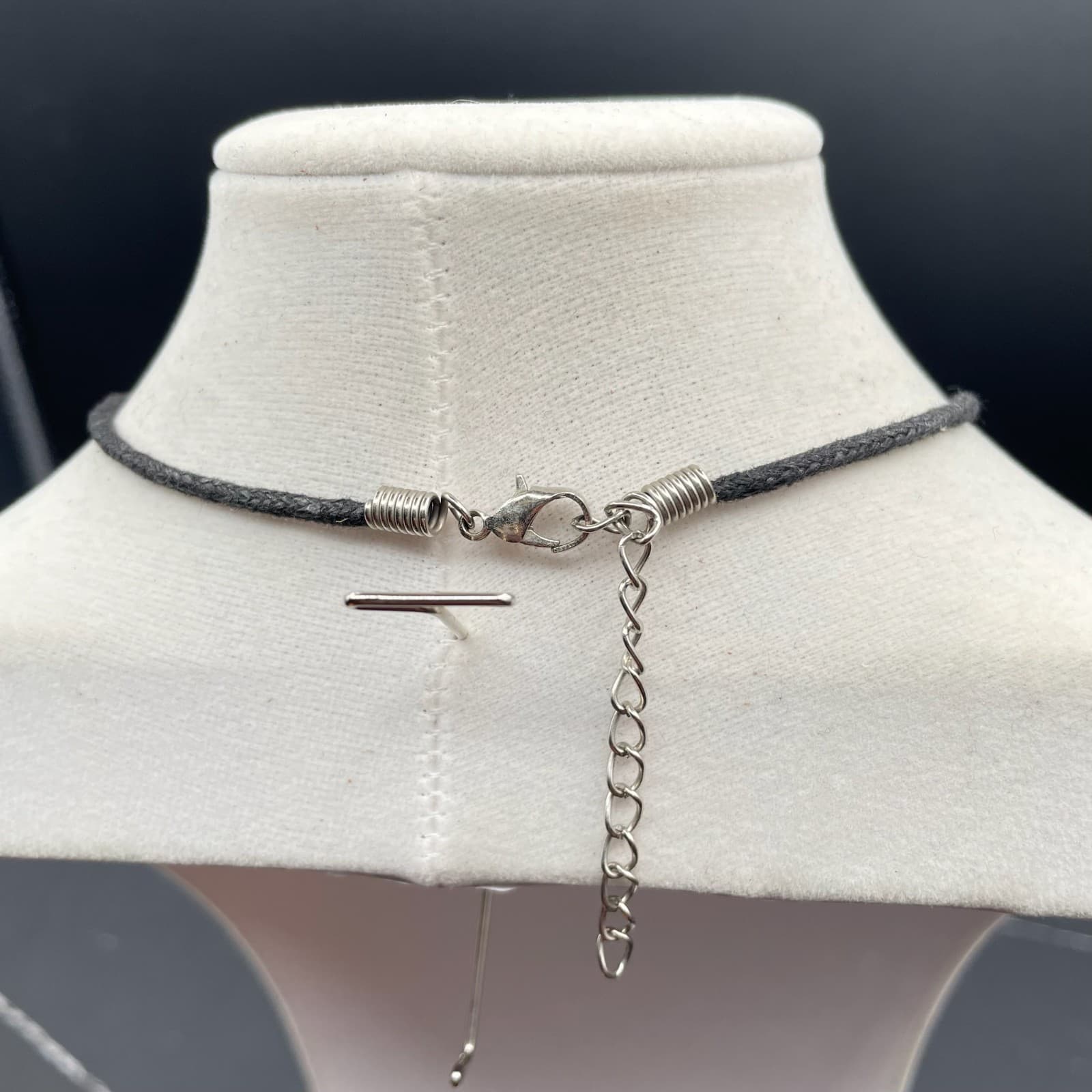 Vintage Bronze-Tone Classic Cord Trench Art Bullet Pendant Lobster Necklace - Thumbnail 7