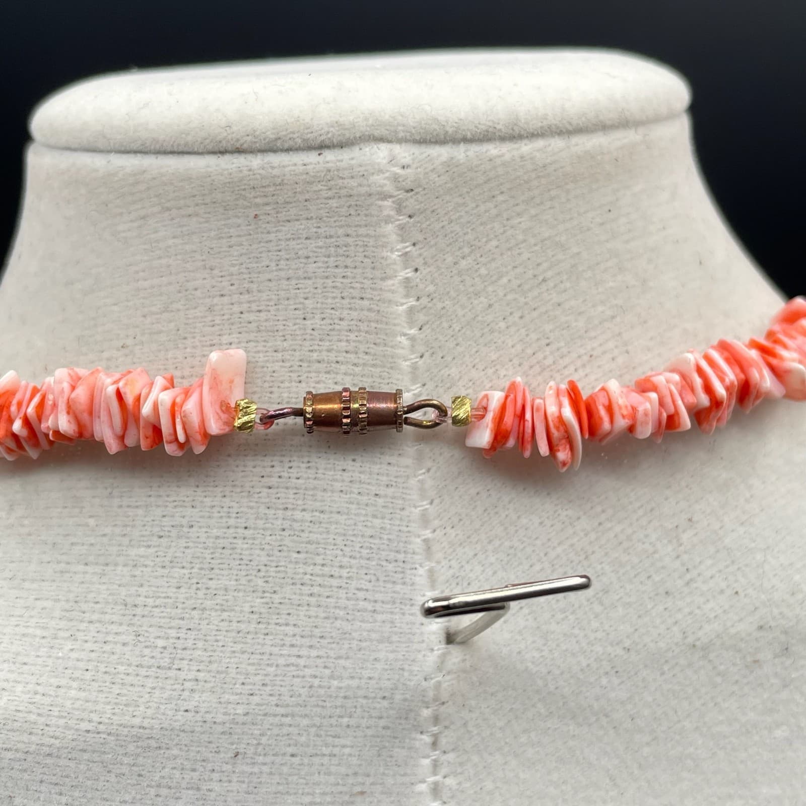 Vintage Pink Classic Beauty Fashion Women's Chip Heishi Beaded Magnetic Necklace - Thumbnail 7